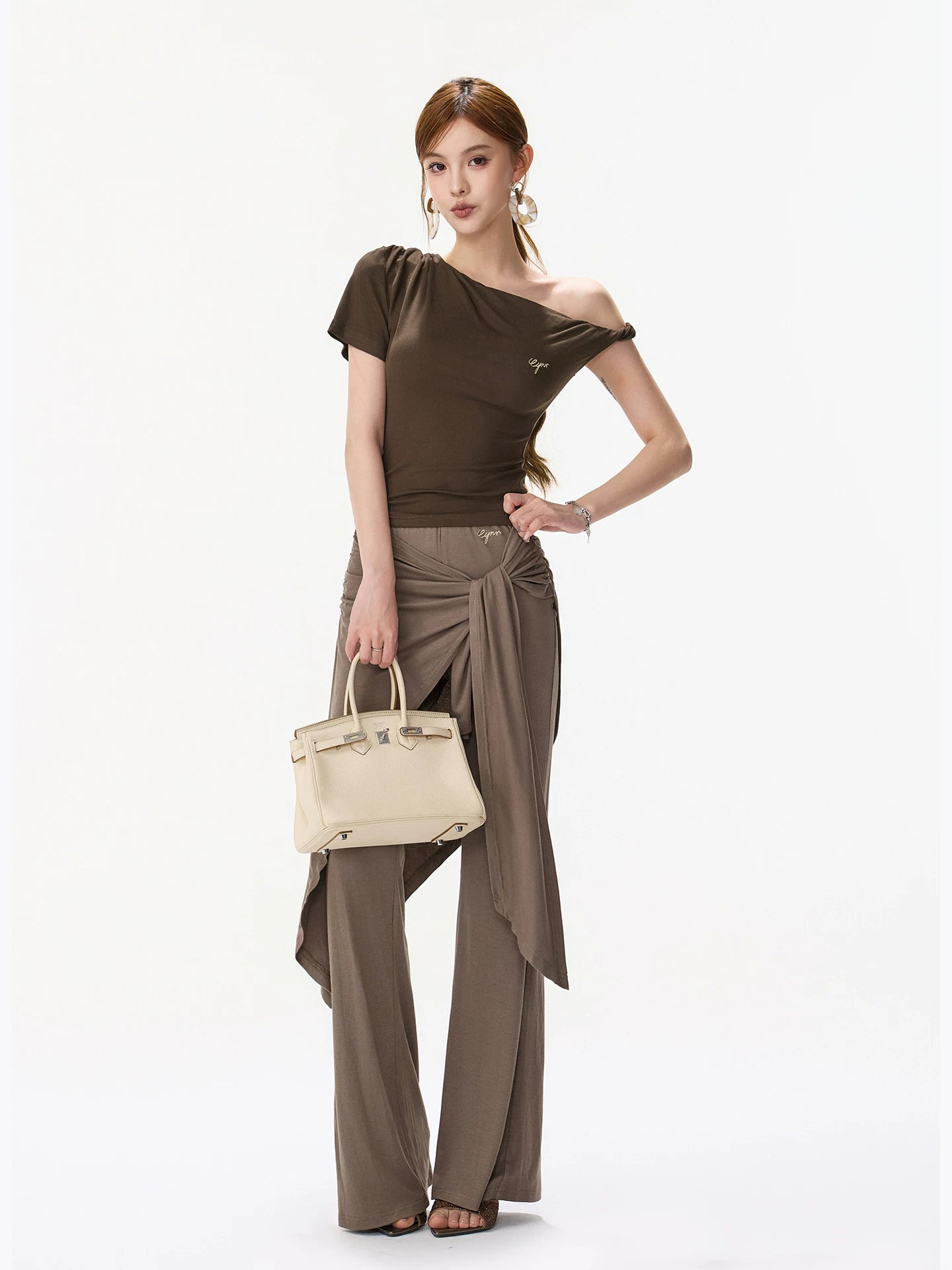 Lace Up Flare Pants