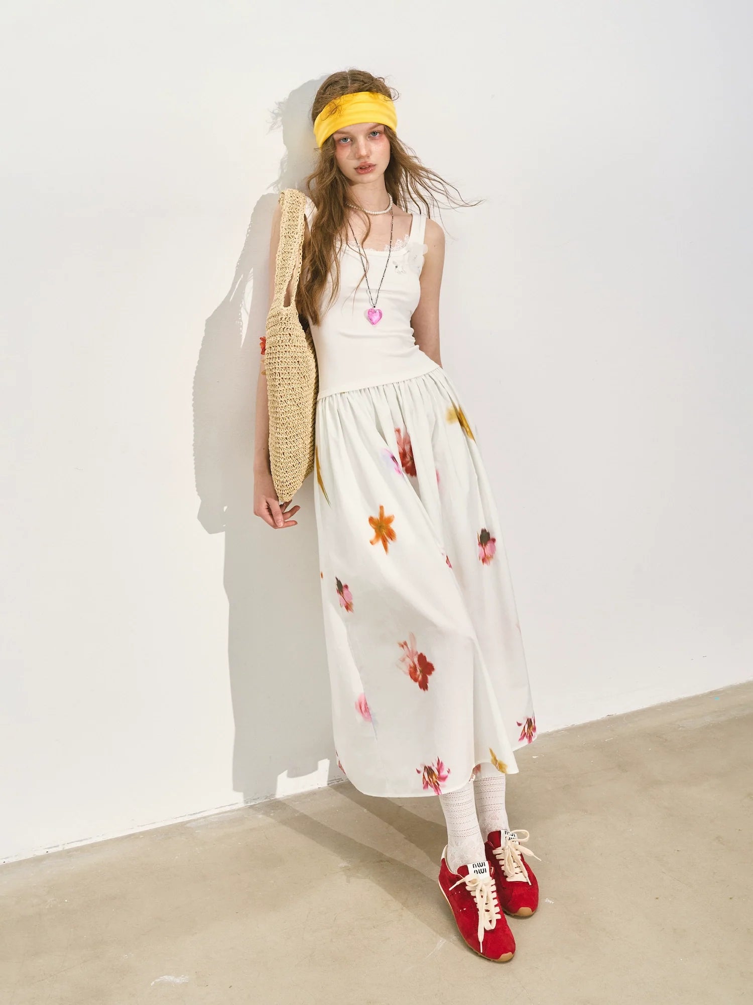 Patchwork Slim-fit Midi Dress