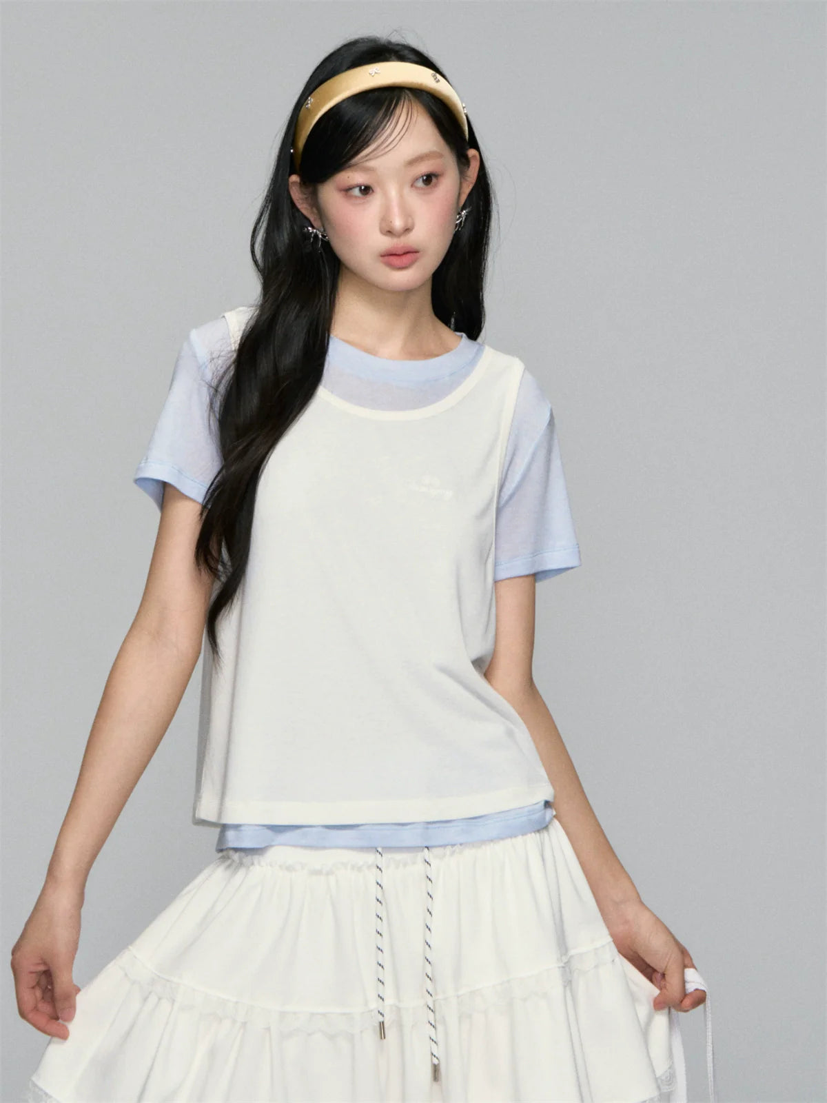 Round-neck Short-sleeve Vest