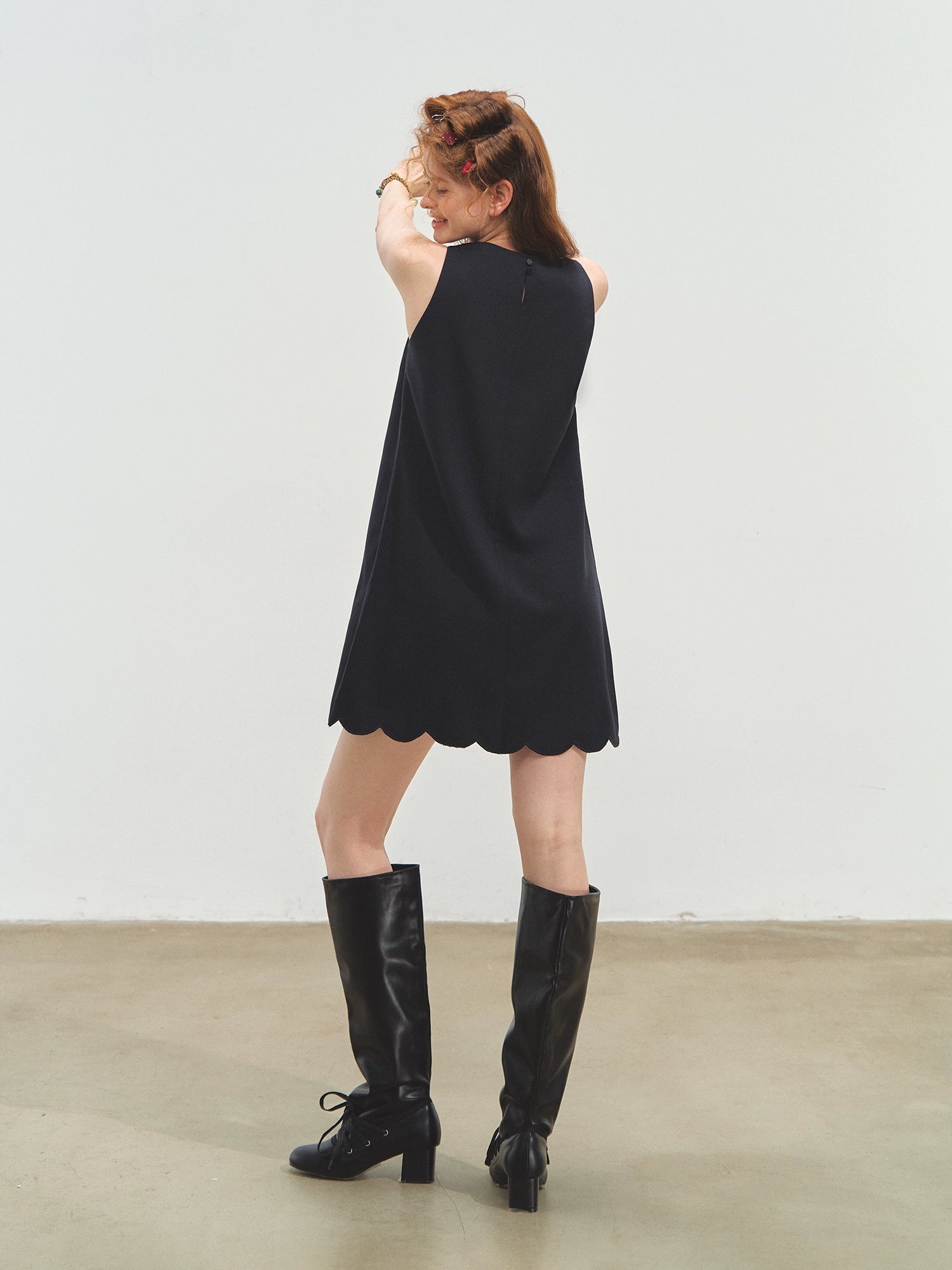 Hand-Crocheted Flower Sleeveless Vest Dress