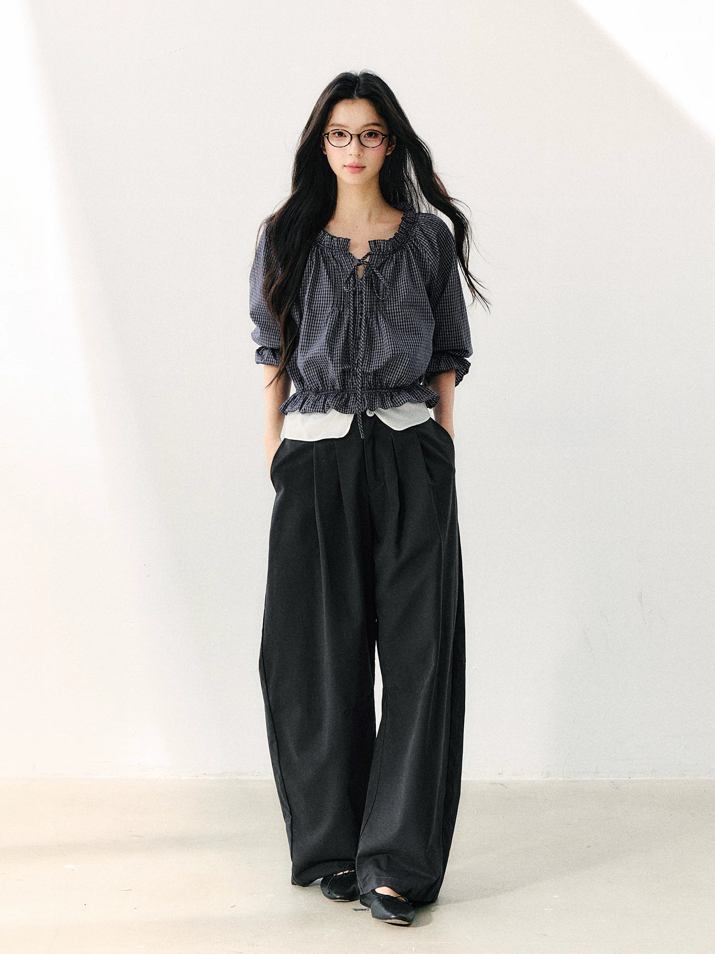 Relaxed Wide Leg Pants