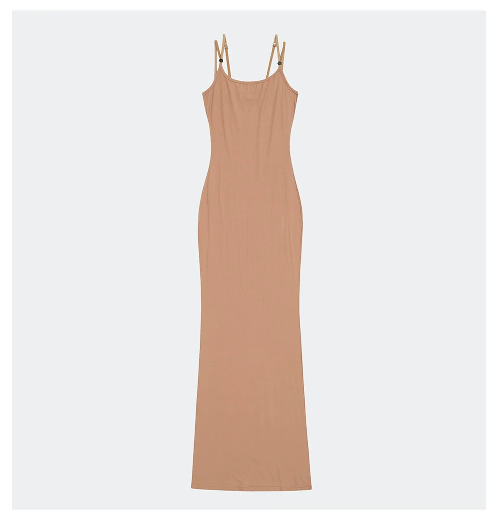 Compass Hug Slim Fit Long Dress