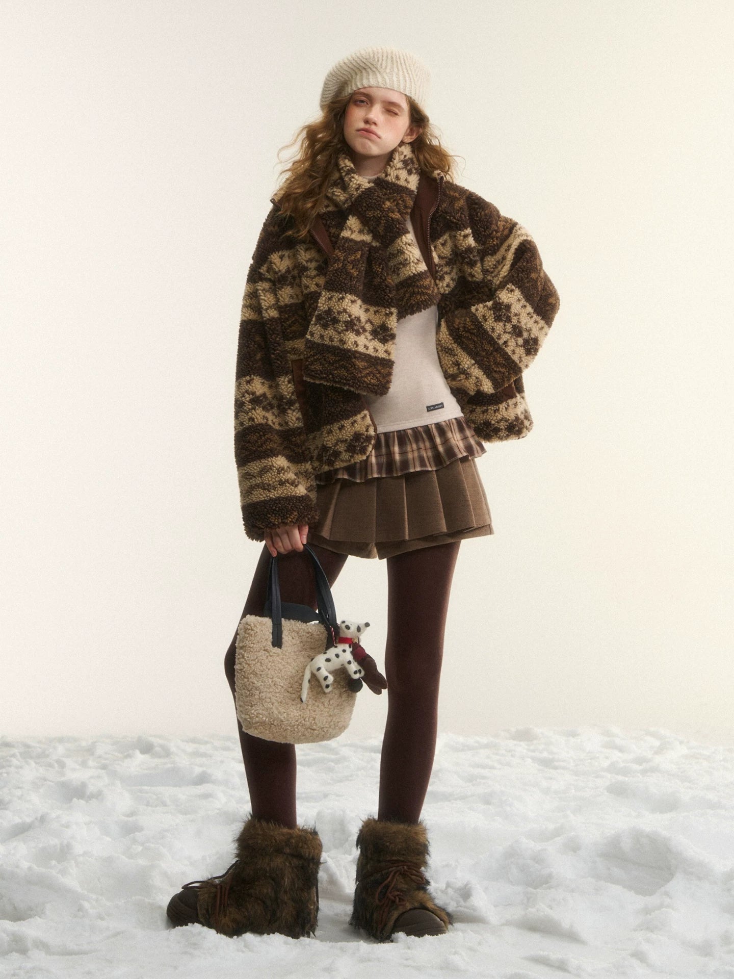 Reversible Fair Isle Fleece Jacket