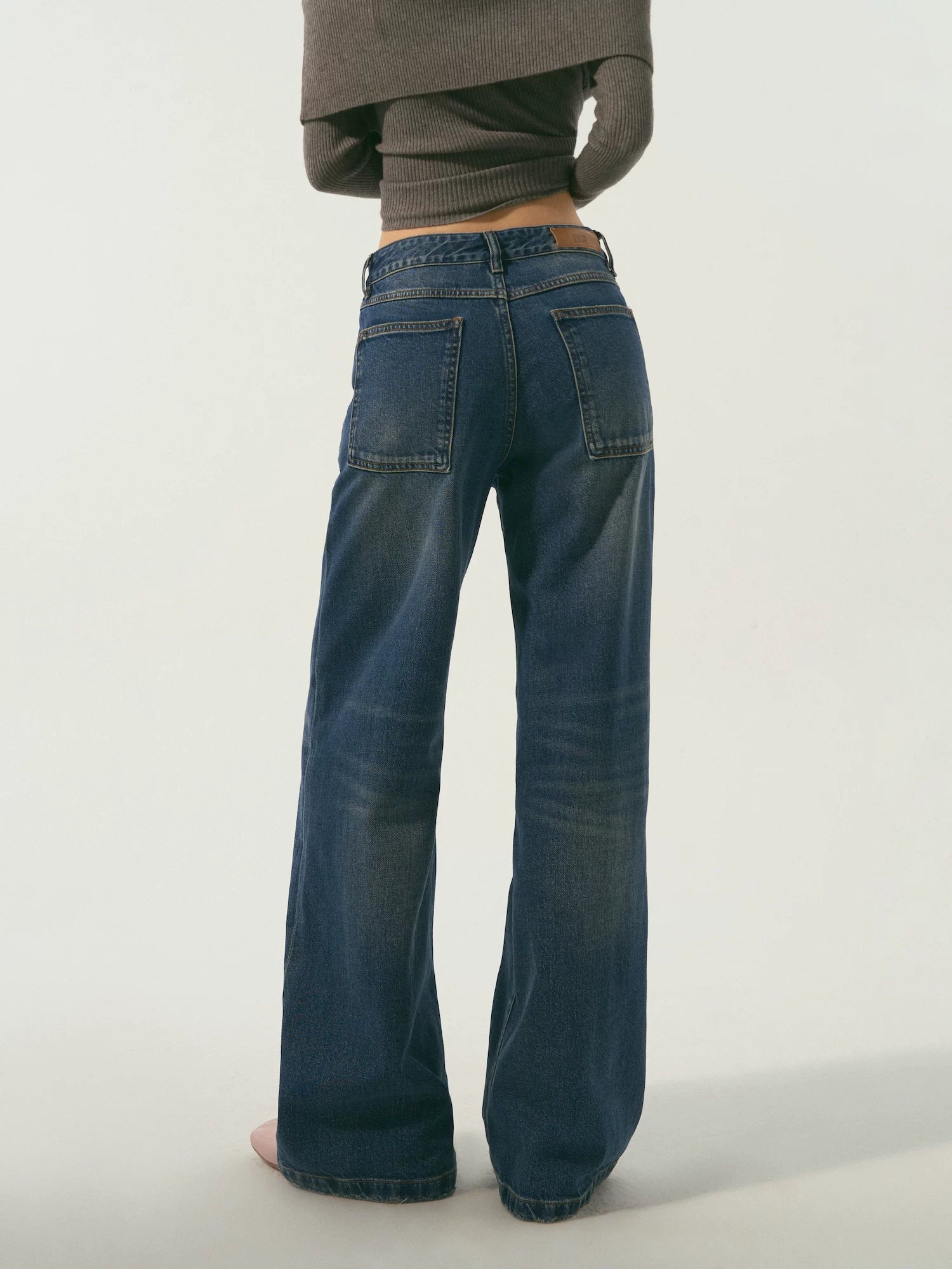Blue Washed Denim Pants