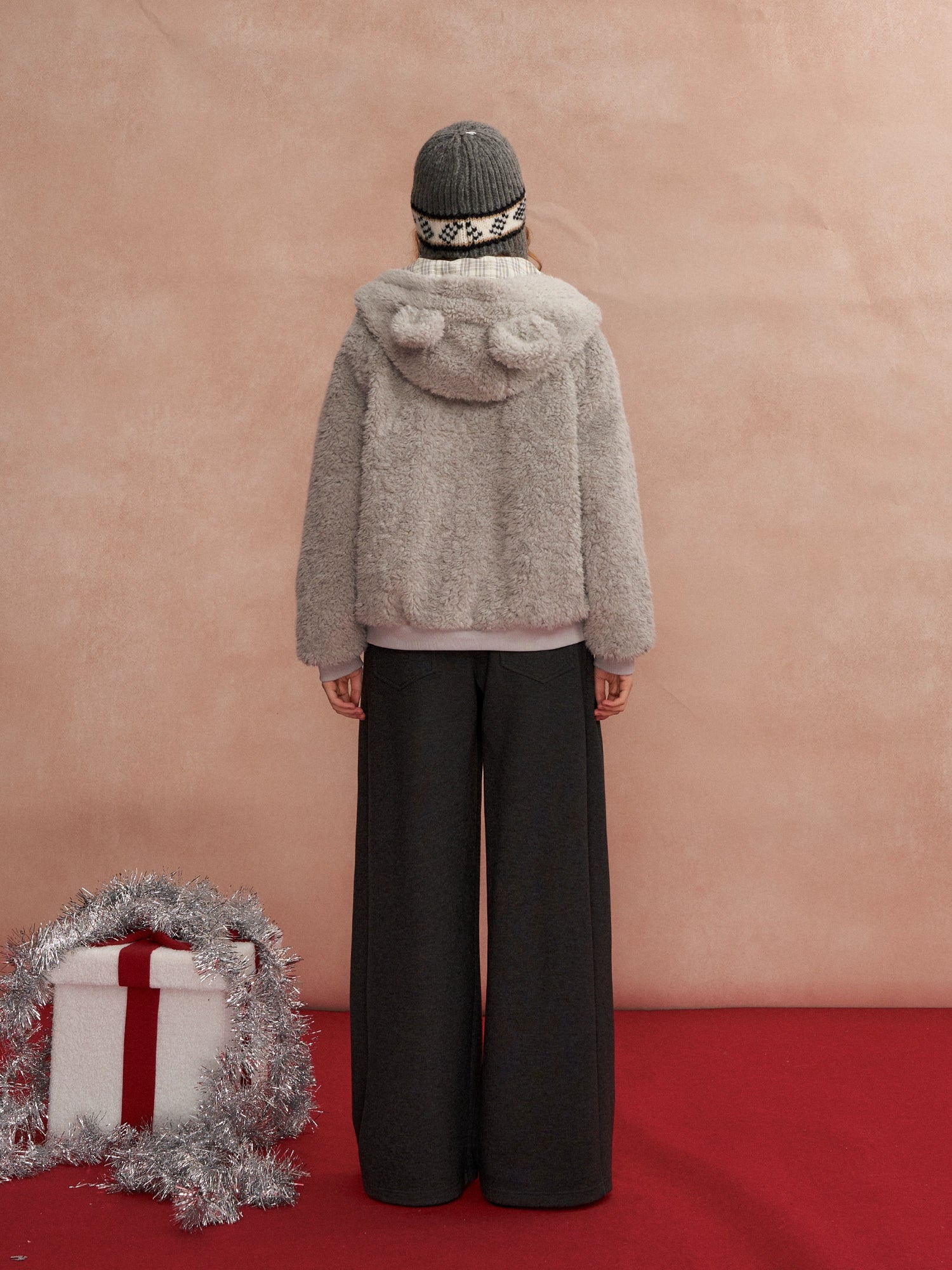 Sherpa Plaid Reversible Hooded Jacket