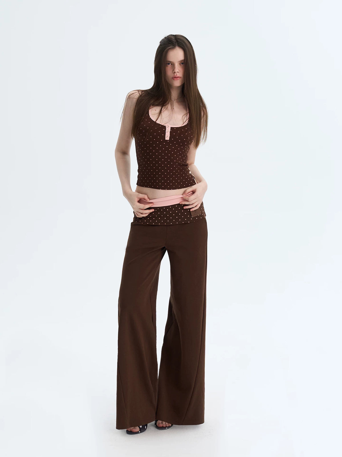 Brown Polka Dot 3-Piece Set