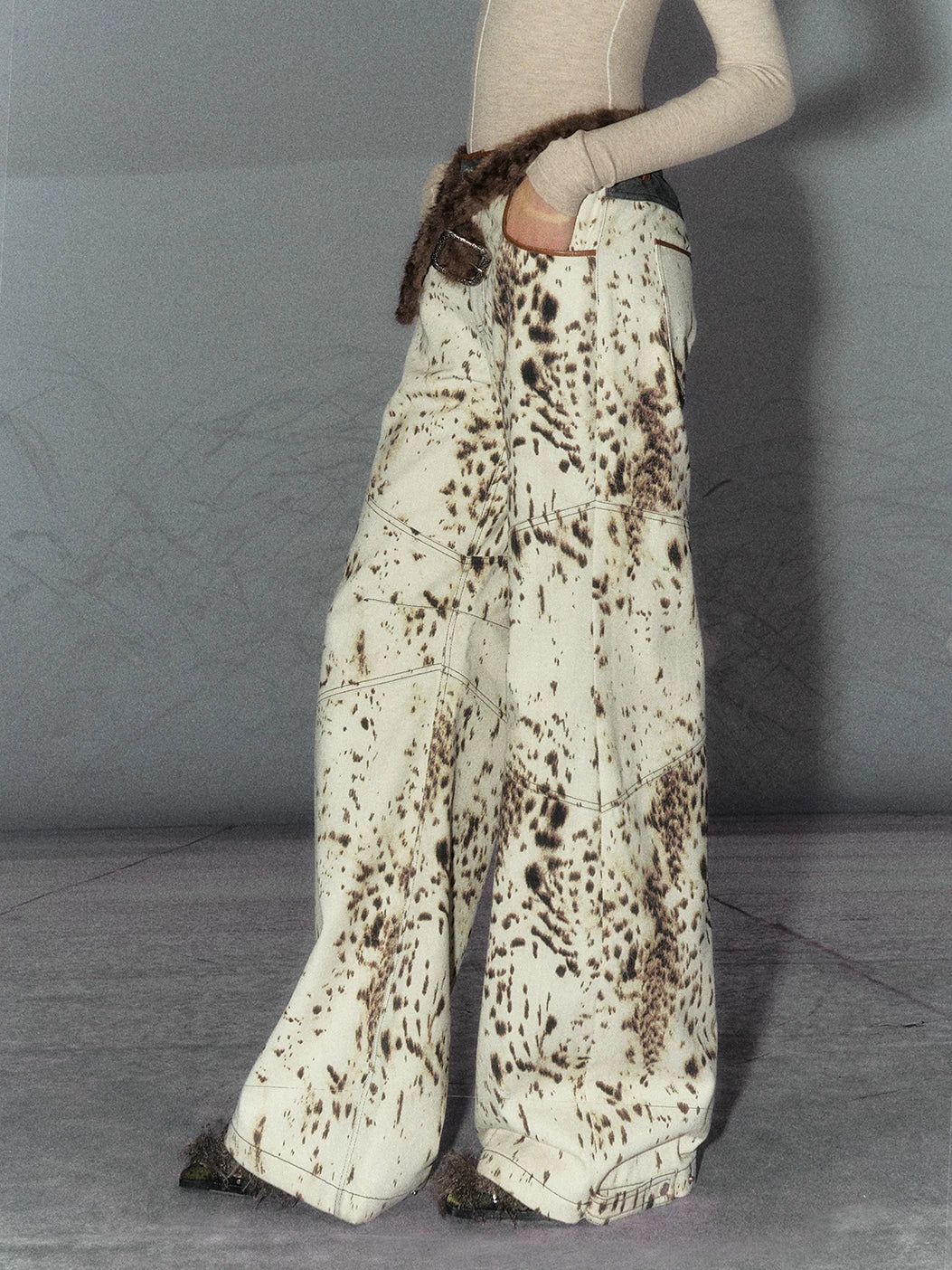 Leopard Print Cocoon Pants