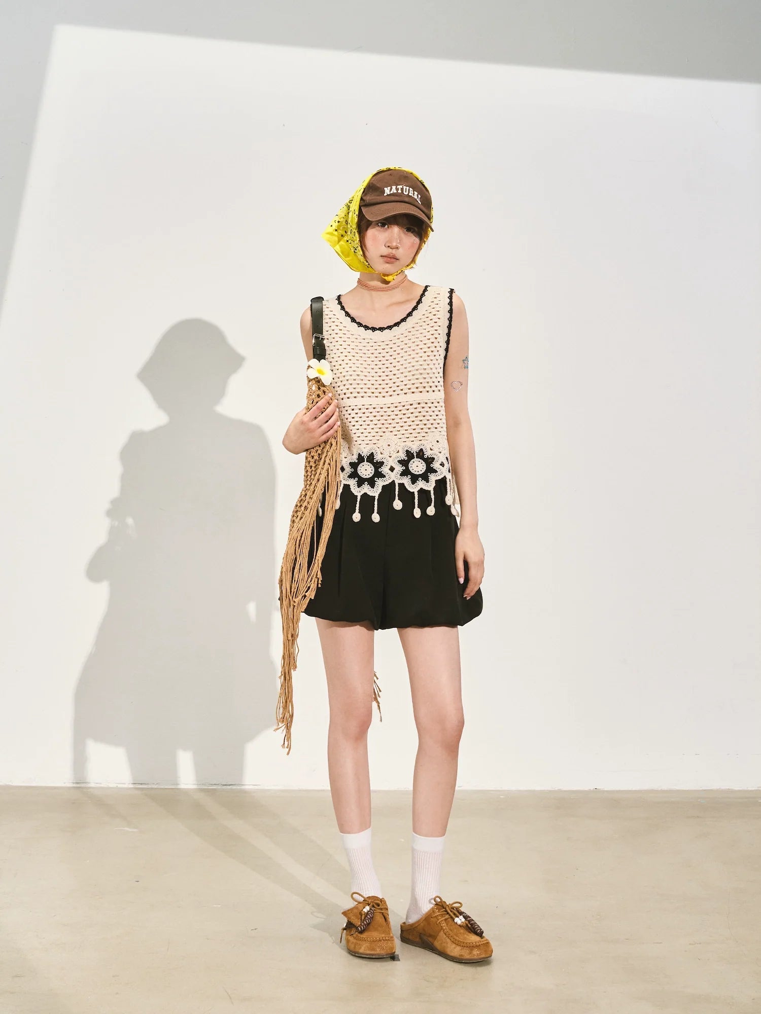 A-line Puff Wide-leg Shorts