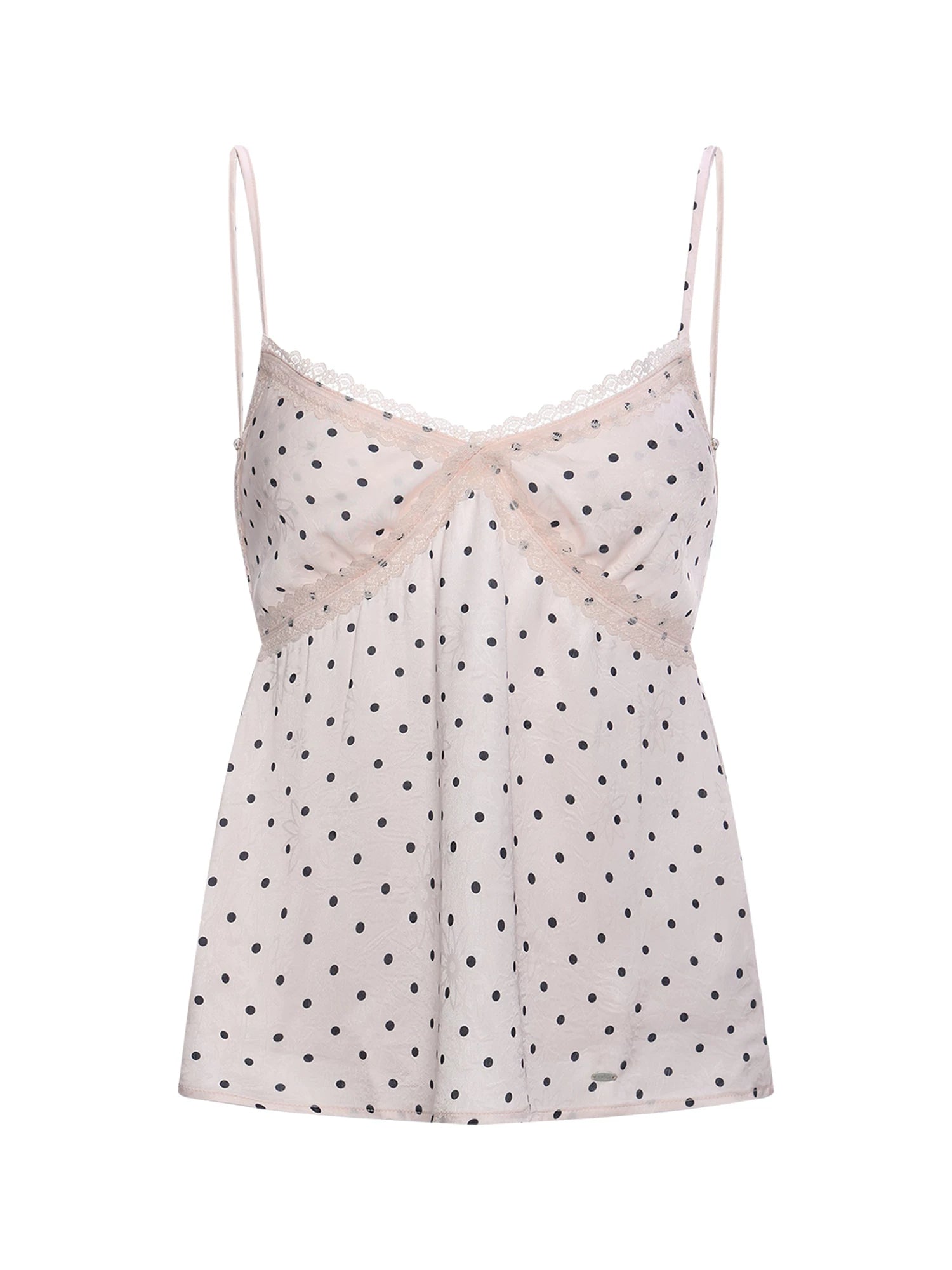 Polka Dot Lace Camisole