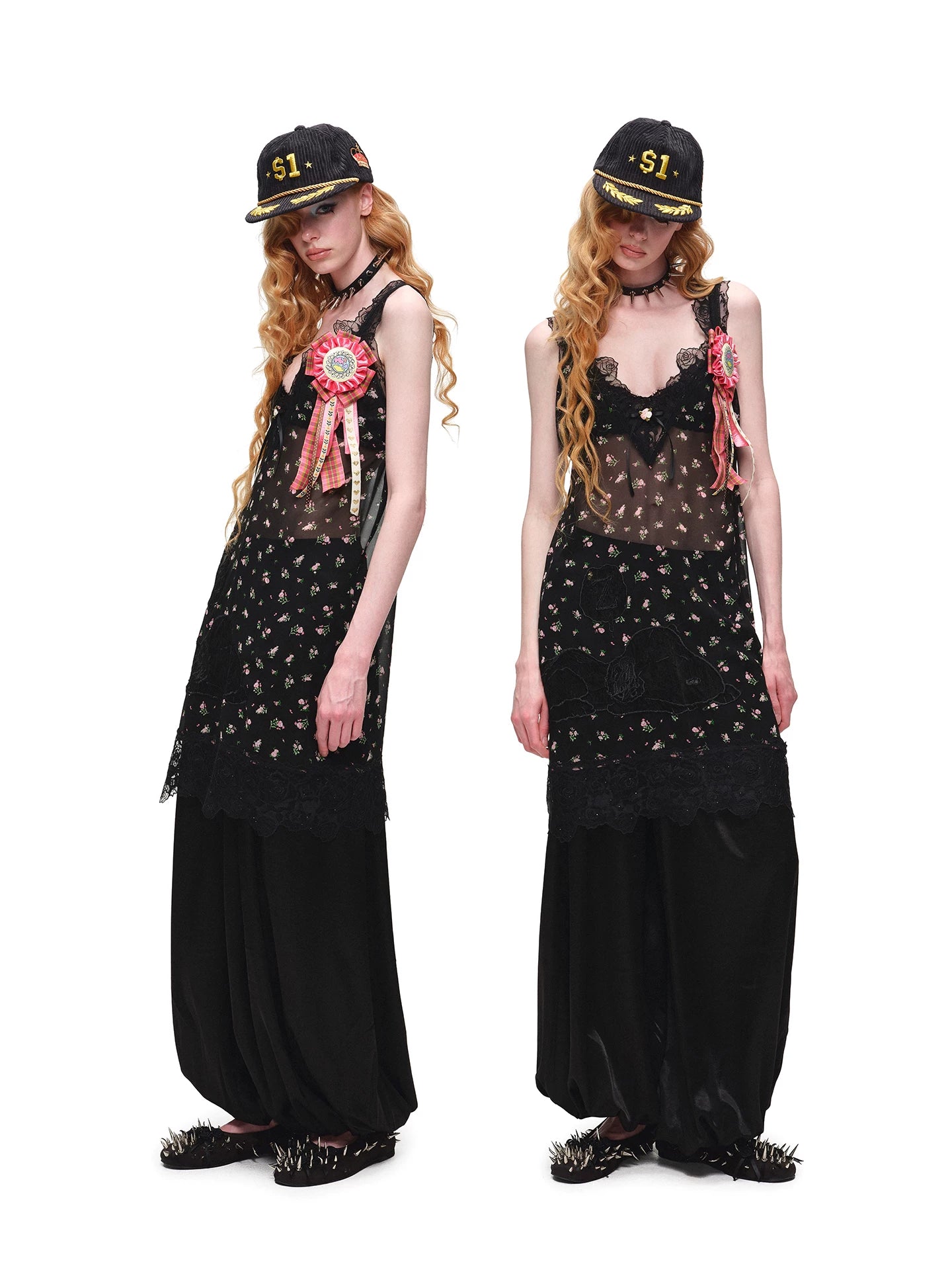 Snoopy V-neck Lace Dress