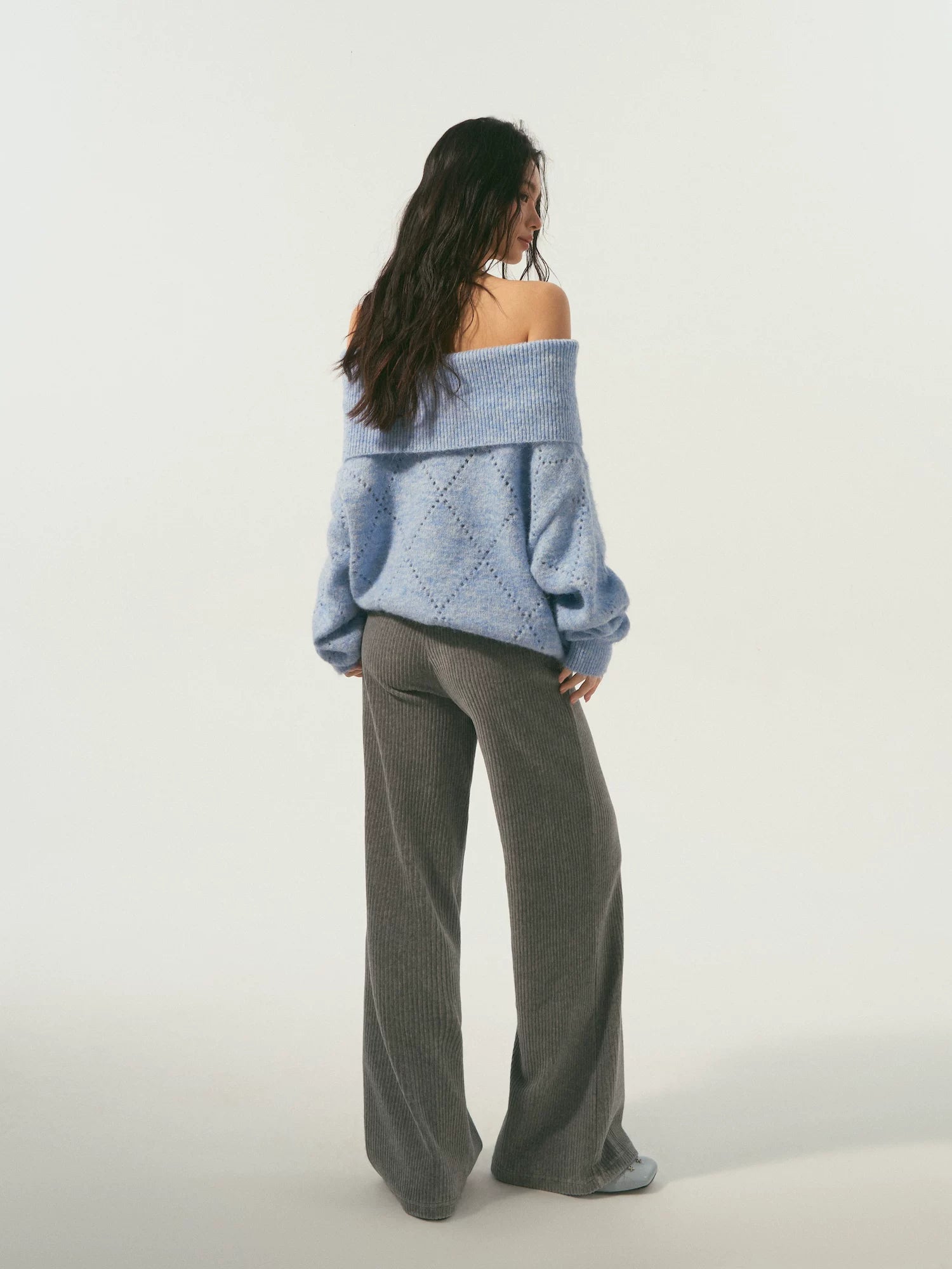 Cutout Shoulder Sweater