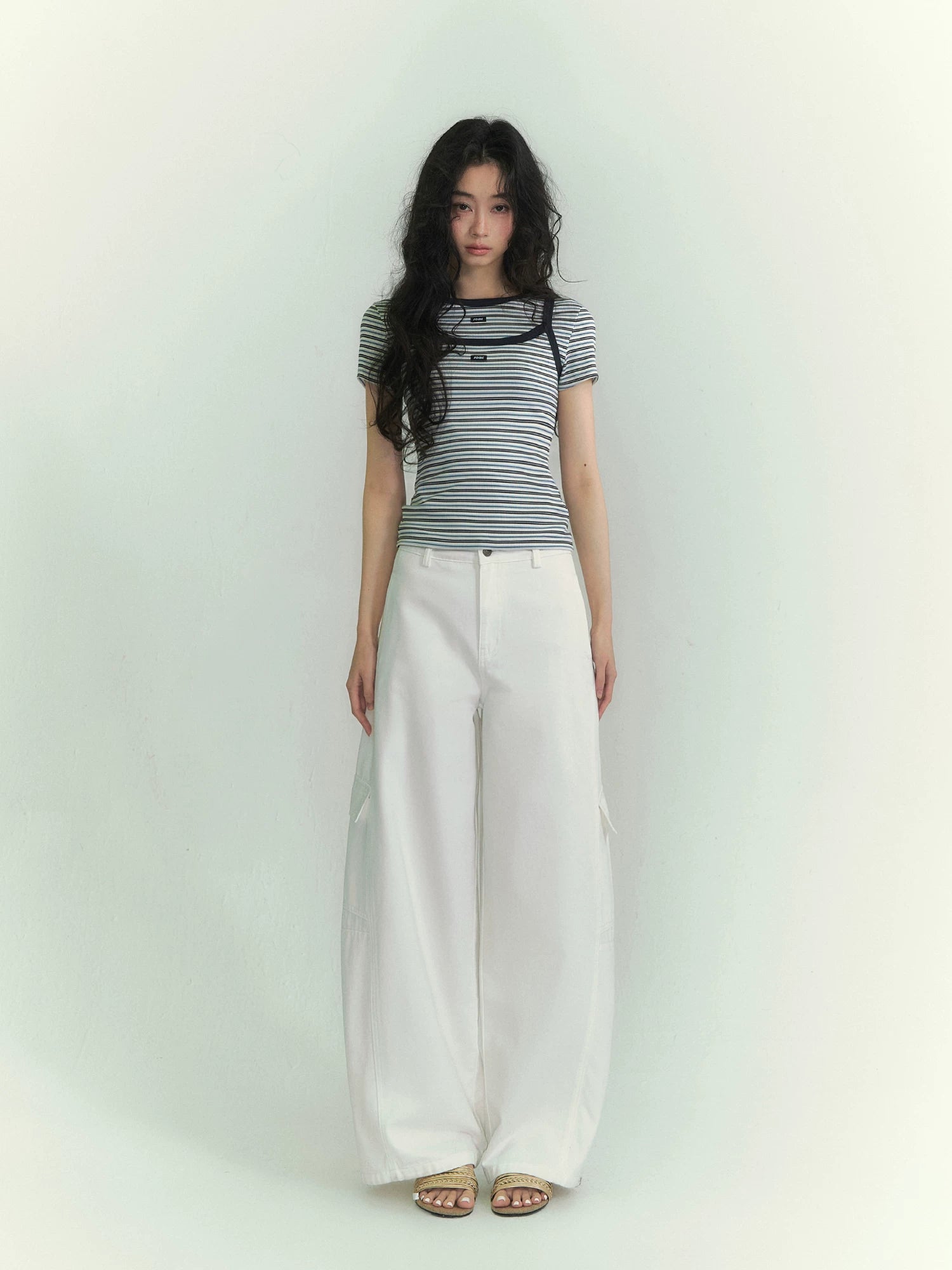 Stripe Tee & Cami Set