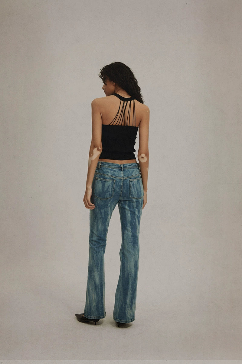 Tri-Color Textured Knit Pullover