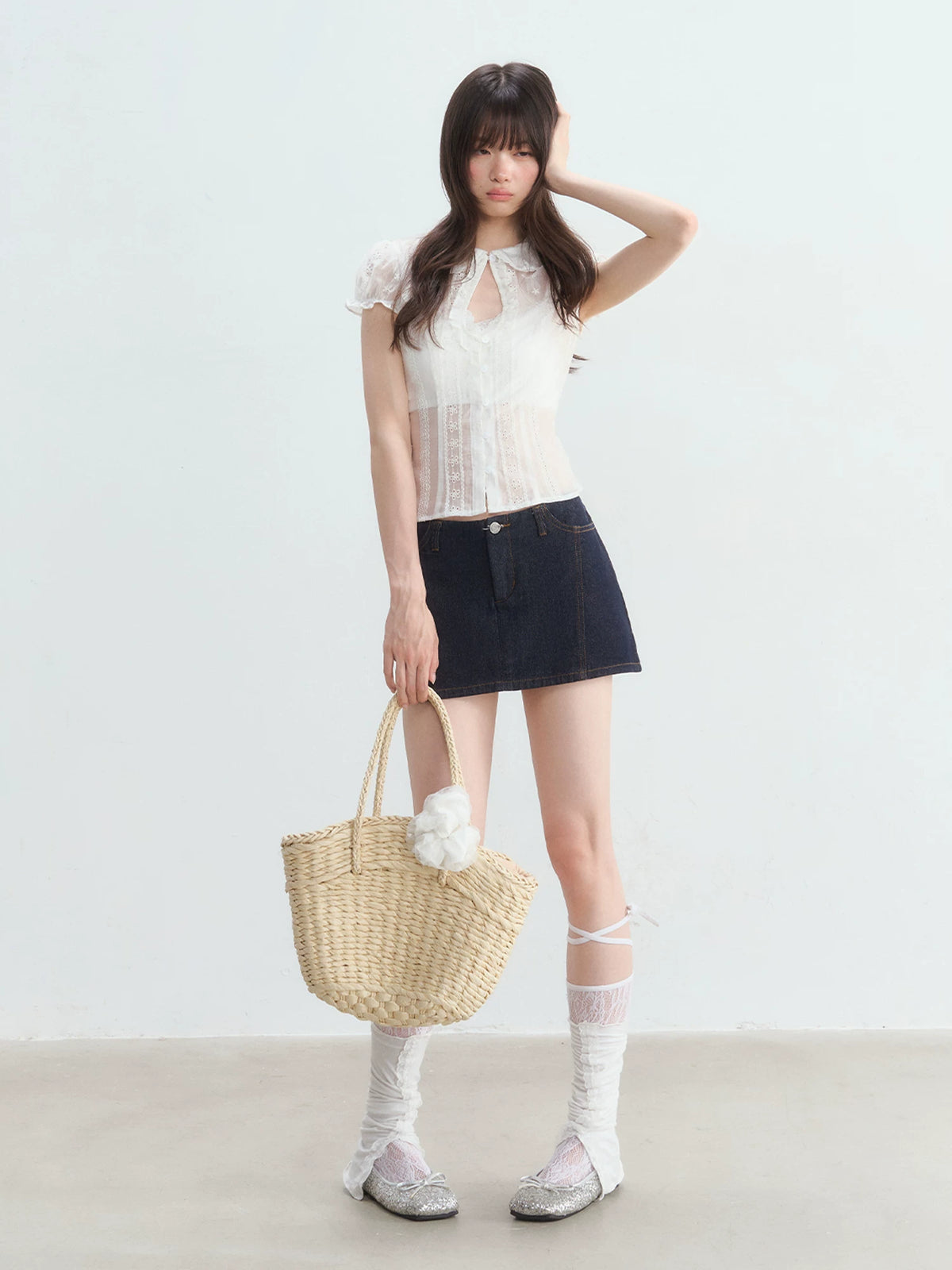 Vintage Denim Mini Skirt
