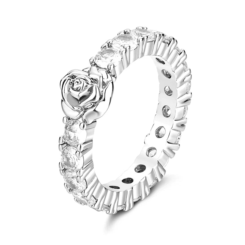 Rose Diamond Set Ring