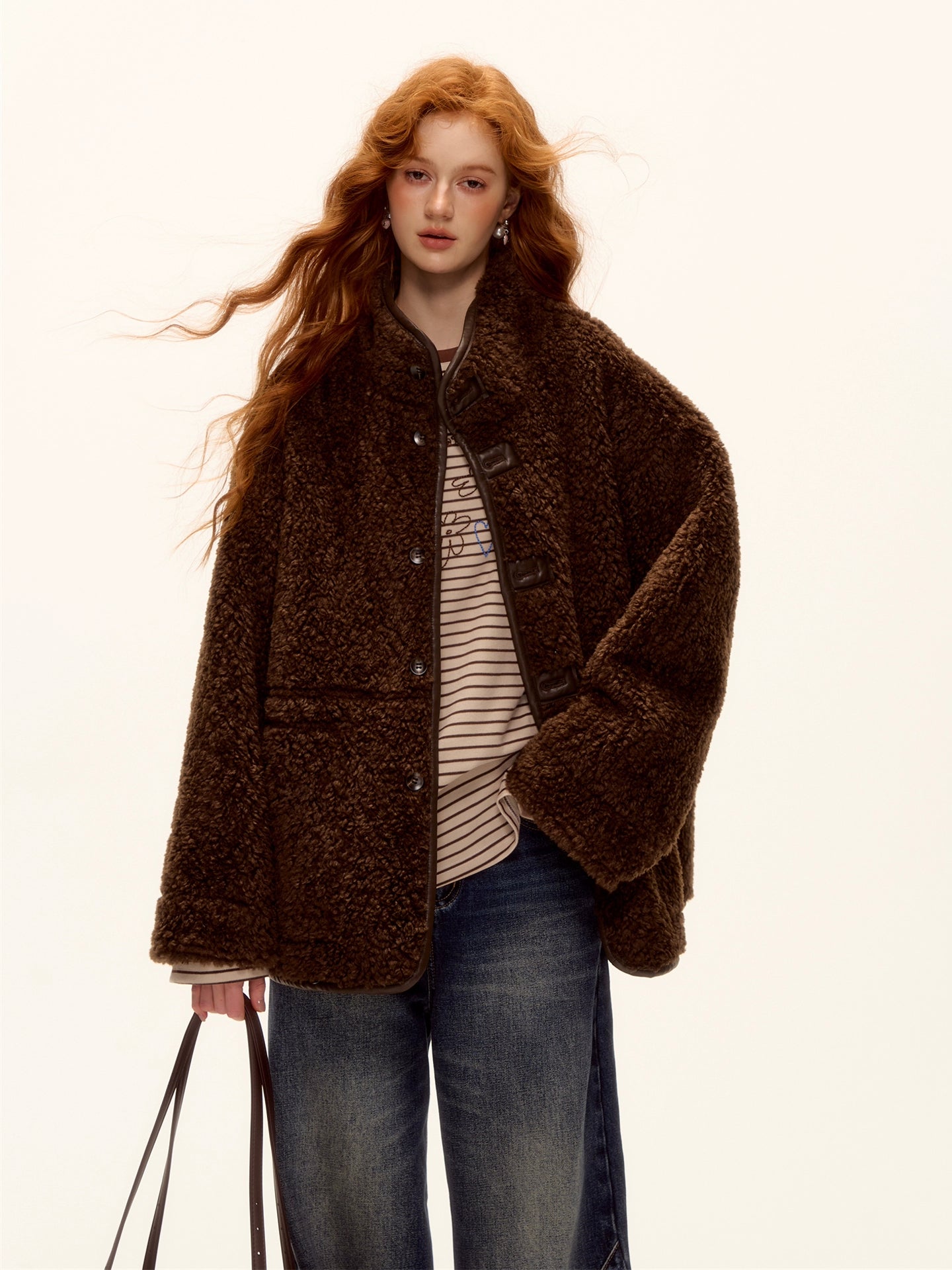 Reversible Suede Shearling Jacket