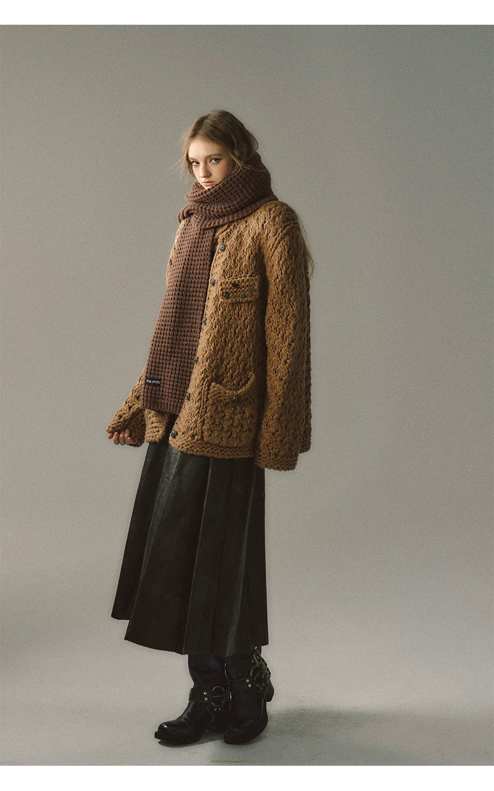 Chunky Yarn Knit Cardigan