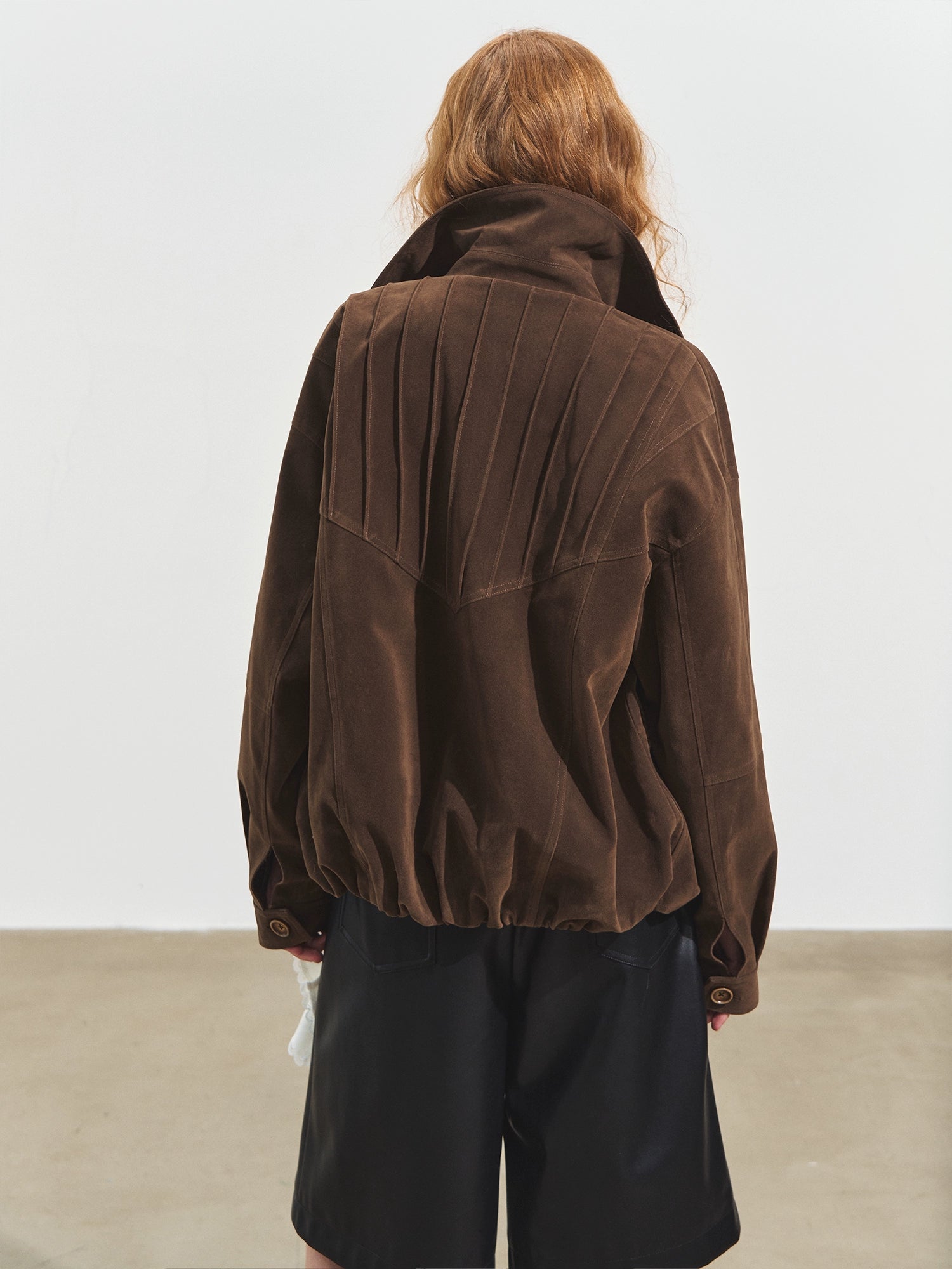 Suede Fog Oversized Jacket