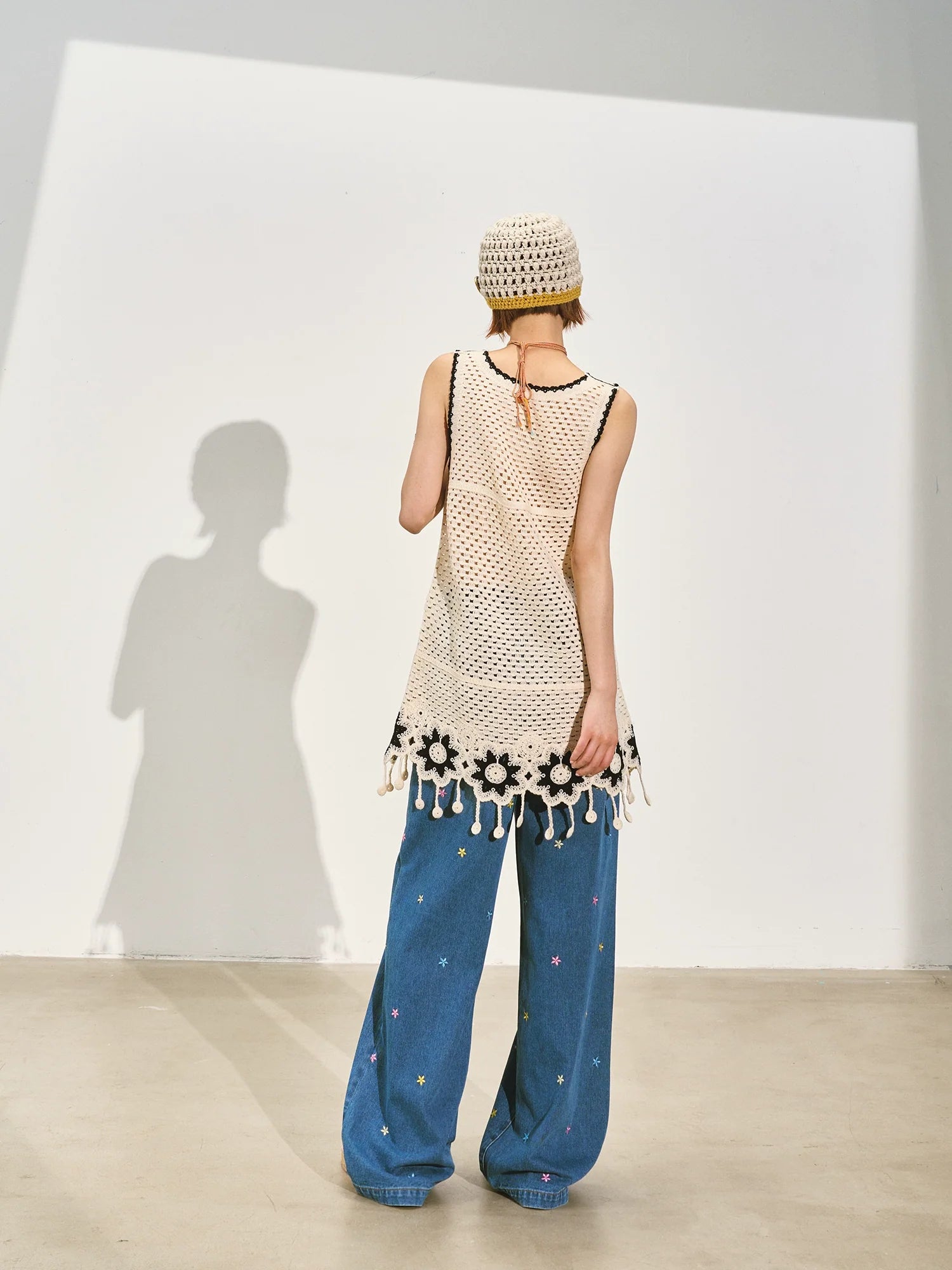 Lace Hollow Out Sleeveless Mini Dress