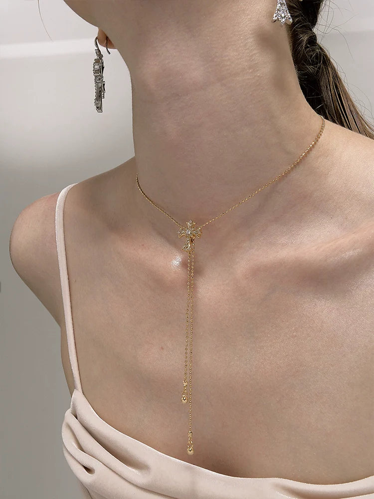 Vintage Baroque Cross Necklace