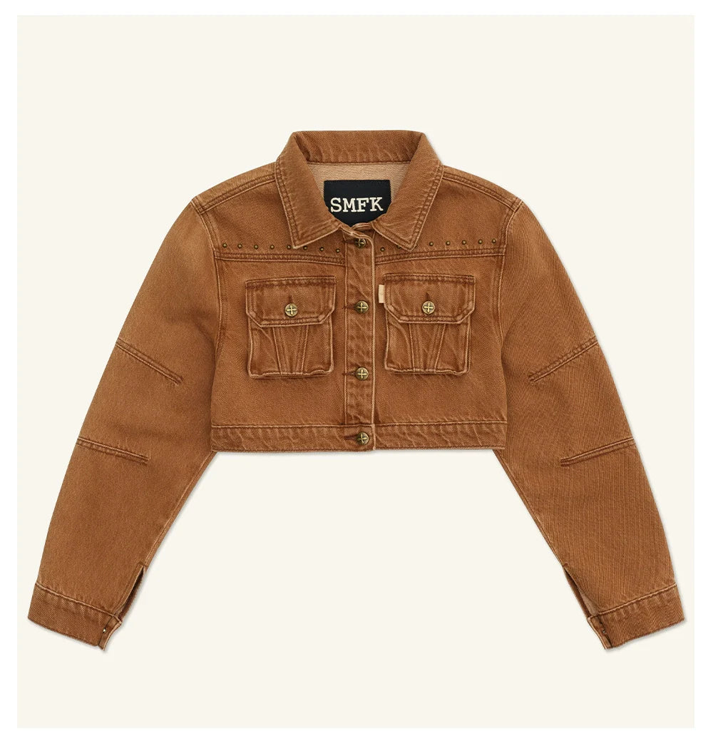 Ancient Myth Short Pocket Denim Jacket