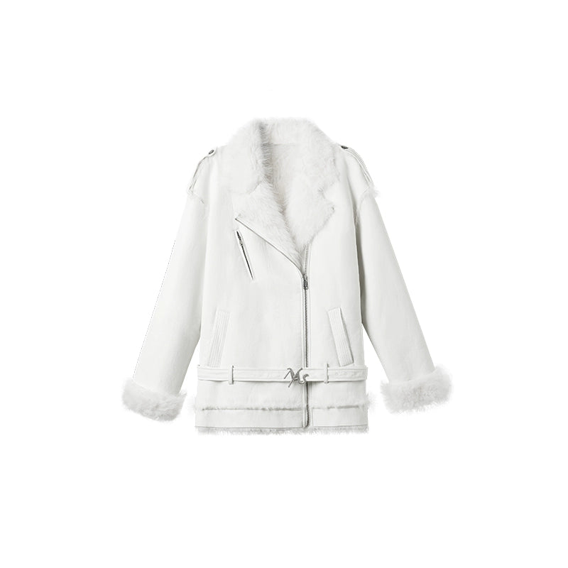 Polar Eco Faux Leather Fur Jacket