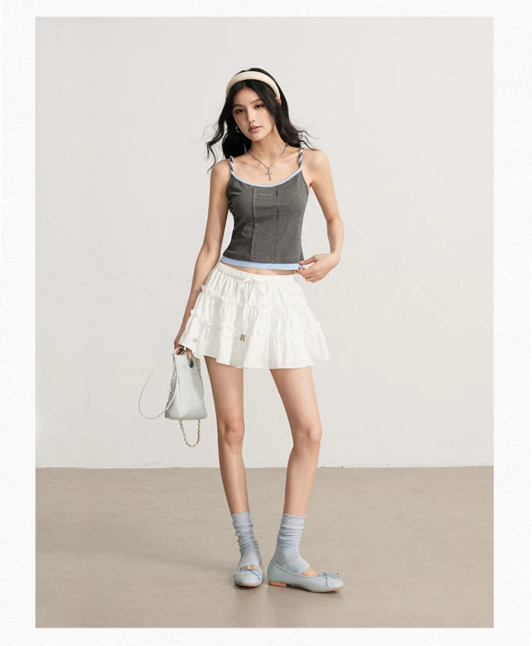 Contrast Cable Cami Top