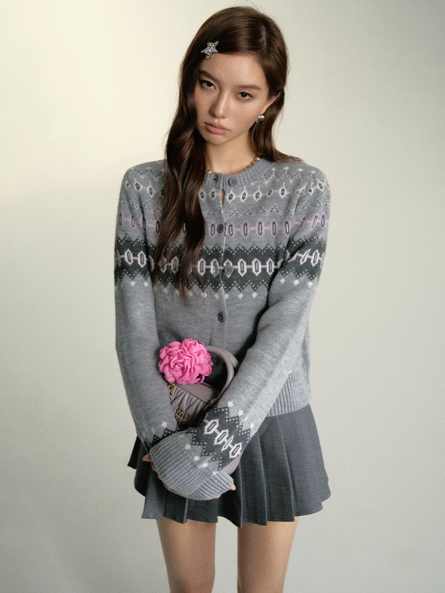 Fair Isle Wool Cardigan