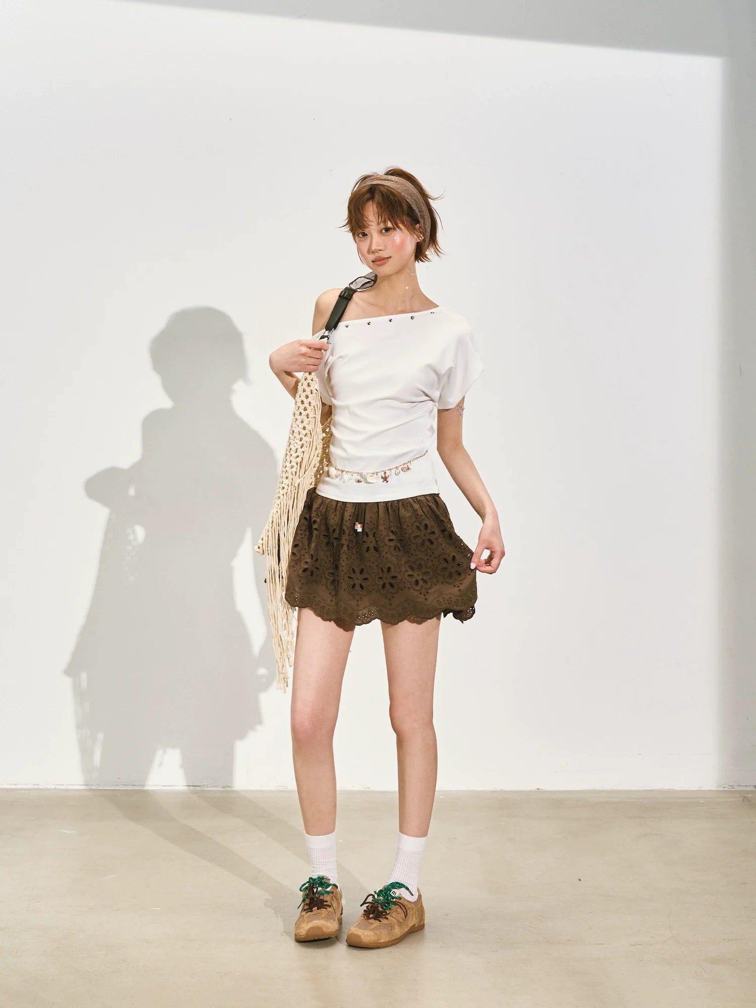 Vacation-Style Sleeveless Top & Skirt Set