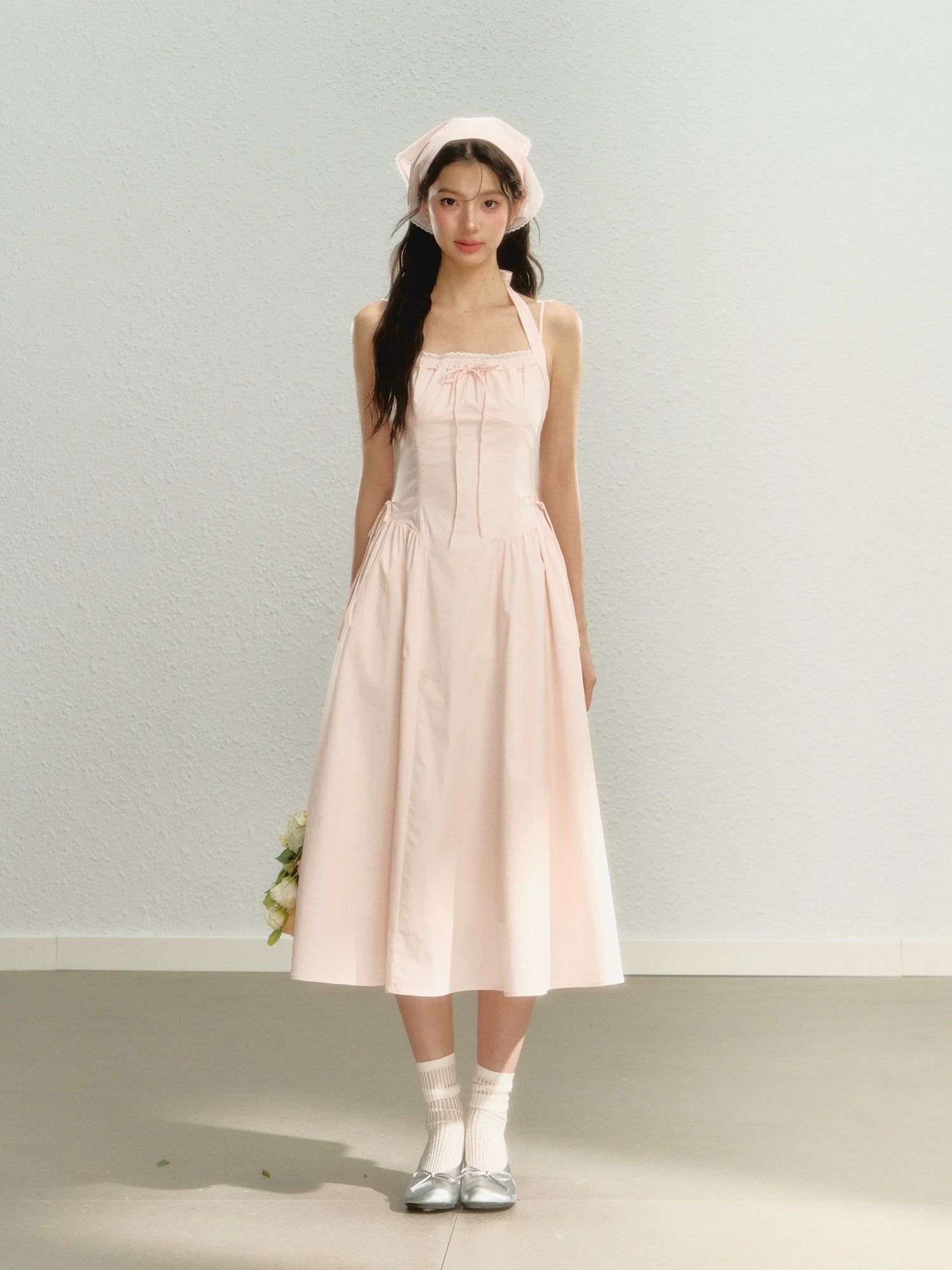 Pink Spaghetti Strap Dress