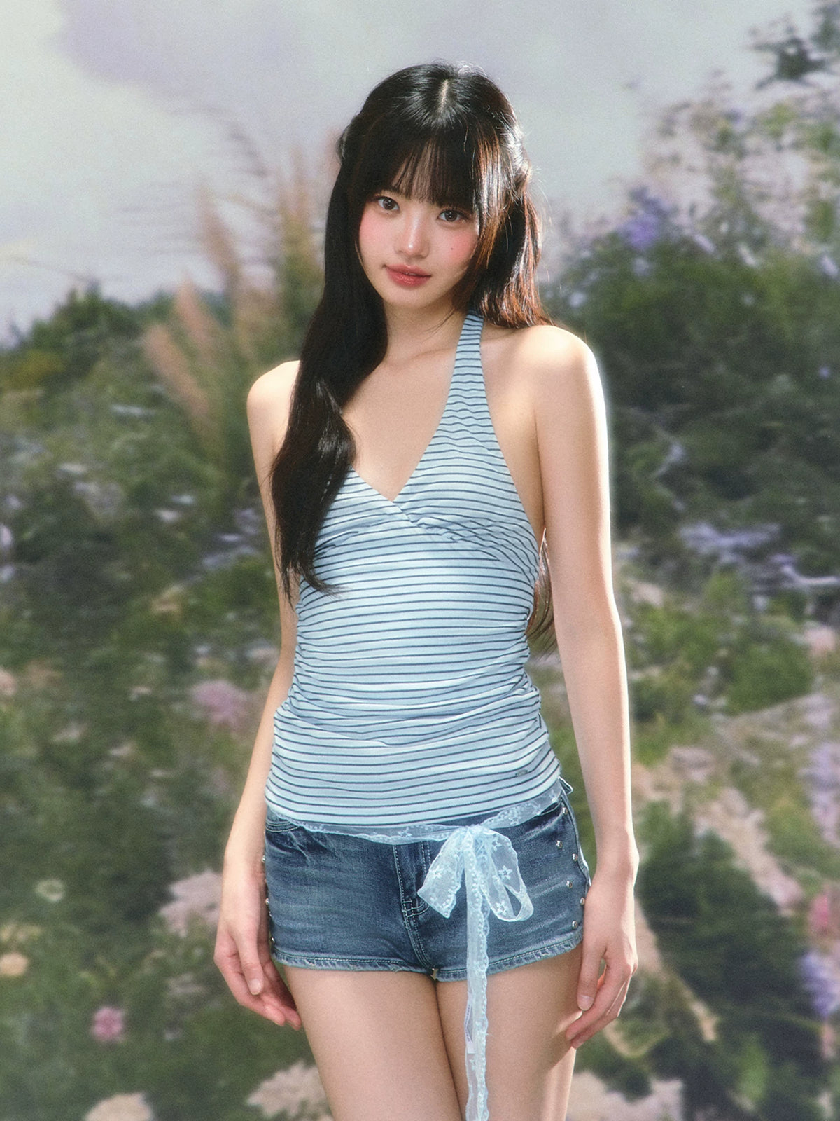 Striped Halter Top