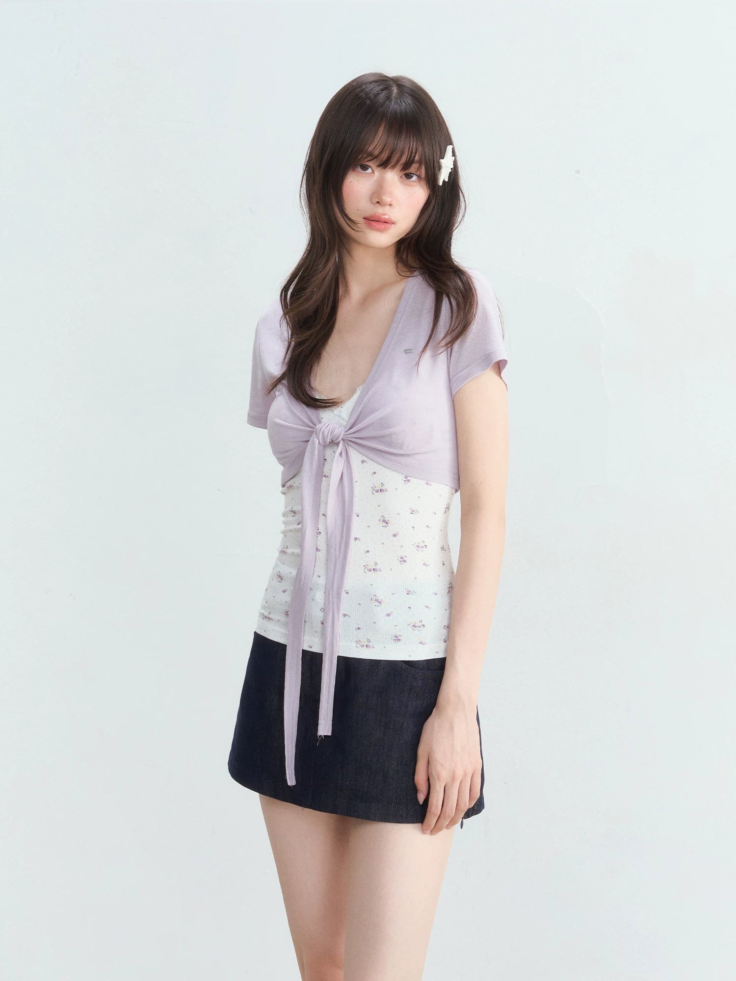 Floral Cardigan Cami Set