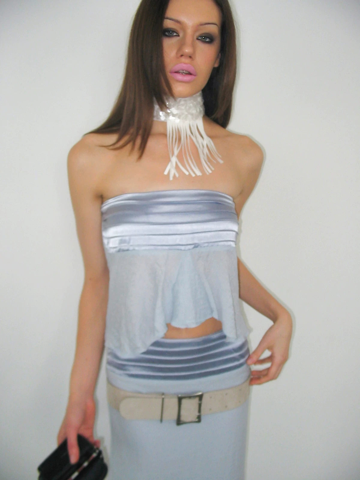 Pleated Organza Two-Piece Set
