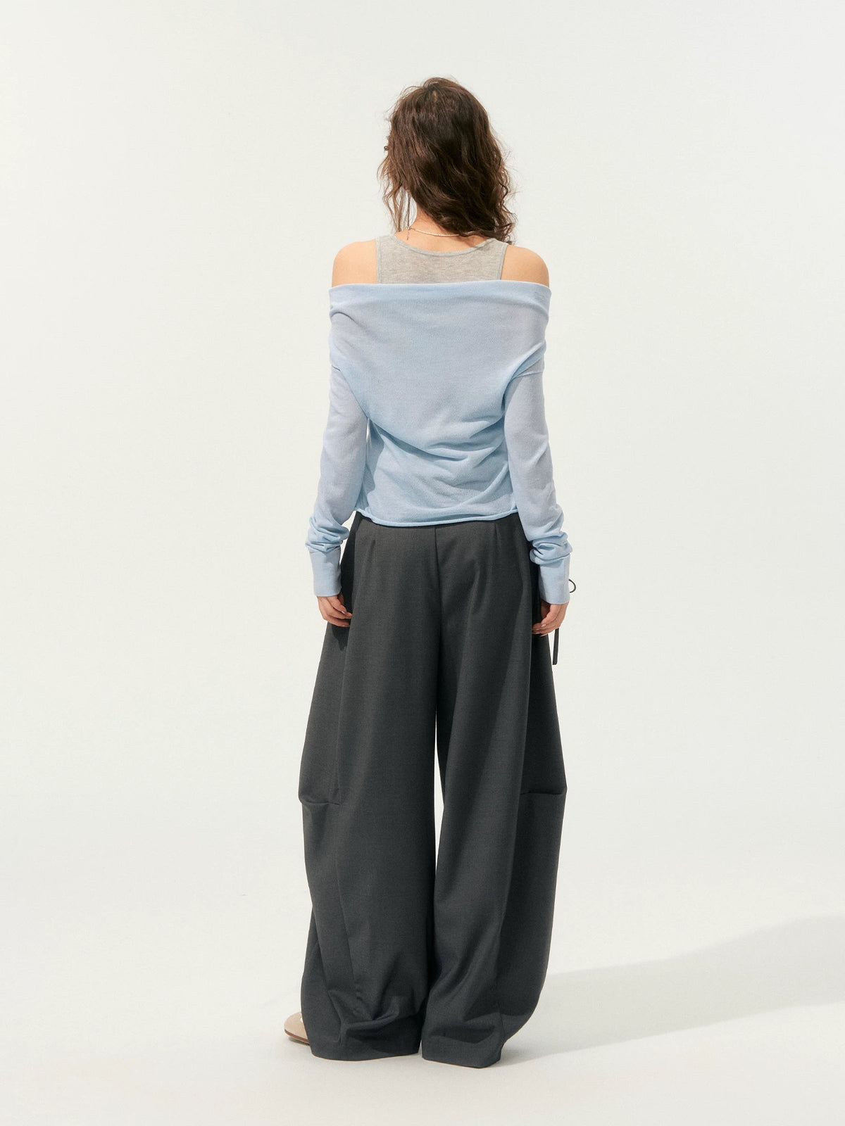 Polka Dot Layered Contrast Tee Set