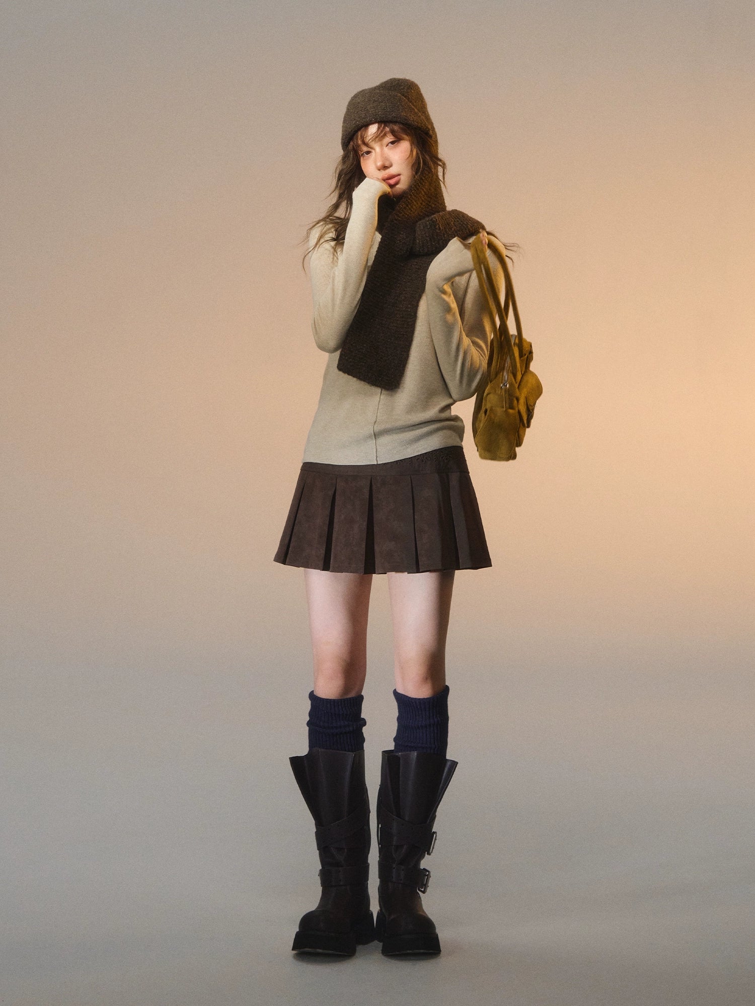 Stripe Button Rib Top