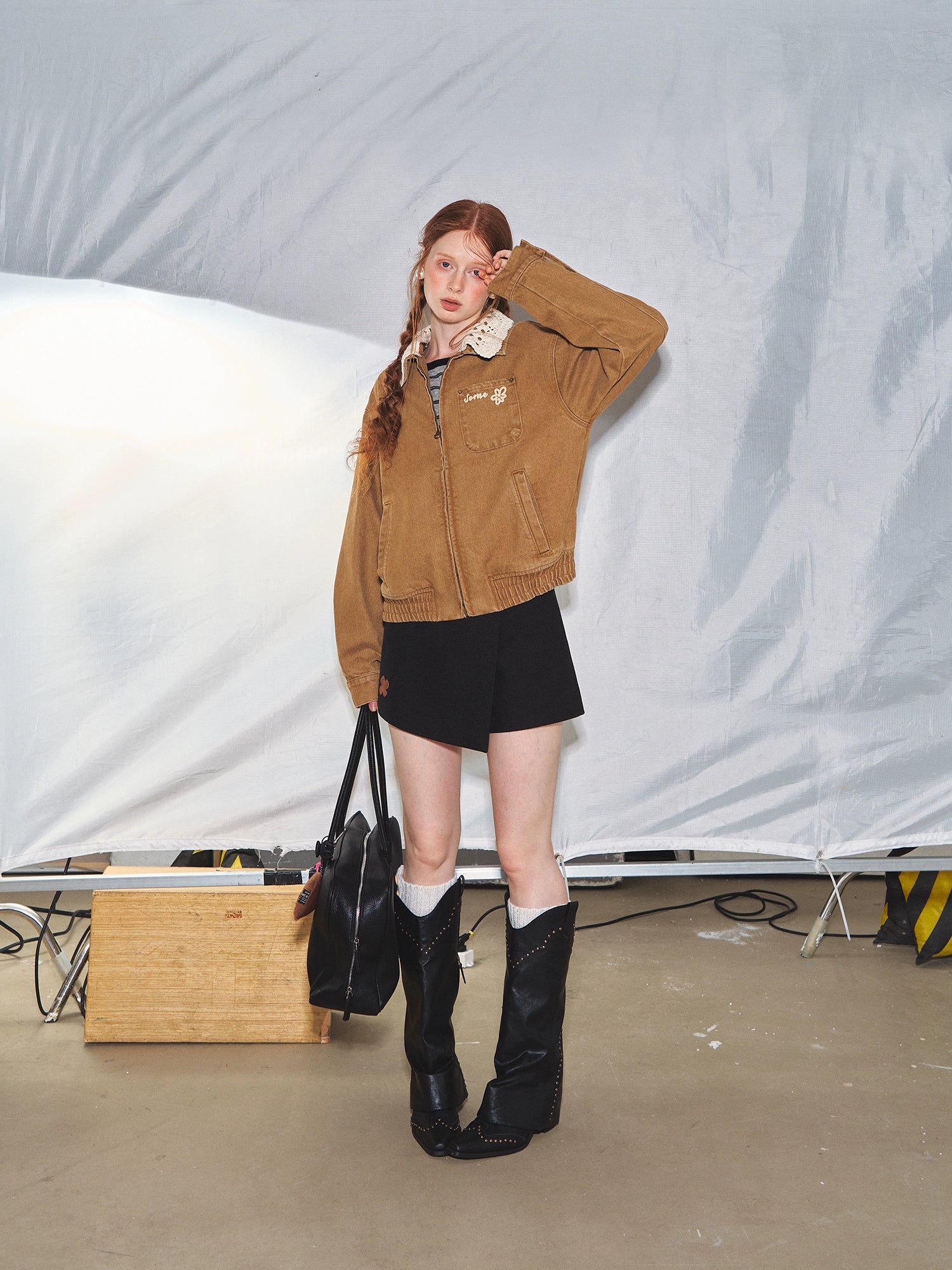 Brown Barn-Style Vintage Jacket