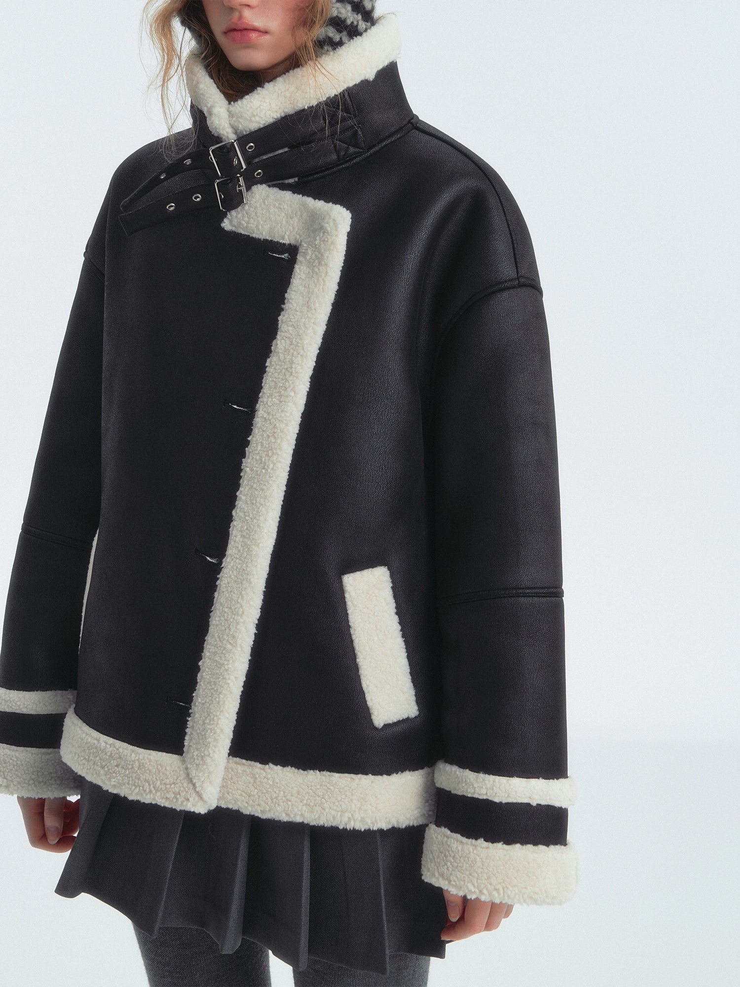 Shearling Biker Jacket