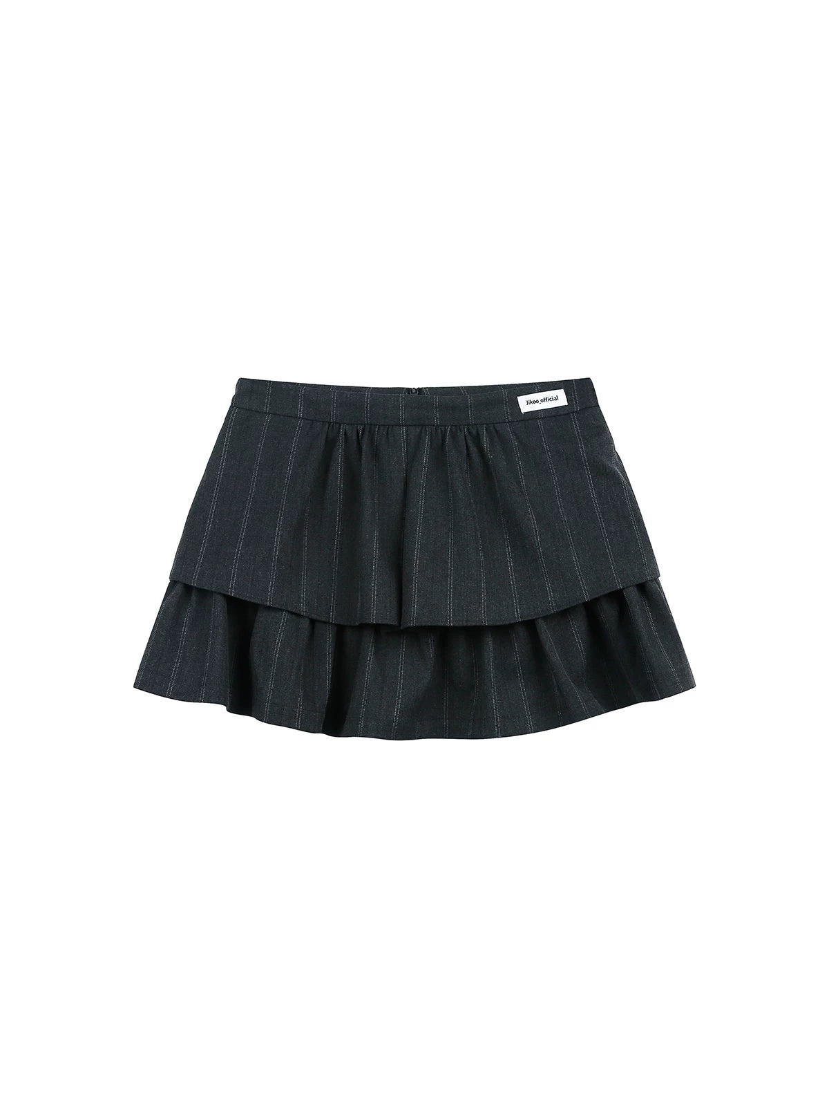 Striped Puff A-Line Mini Skirt