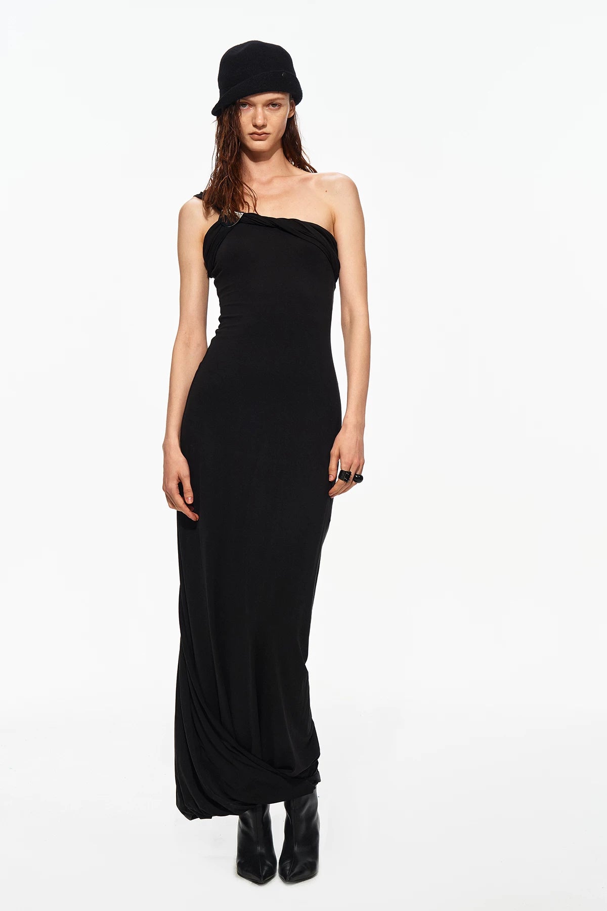 Ruched Halter Dress