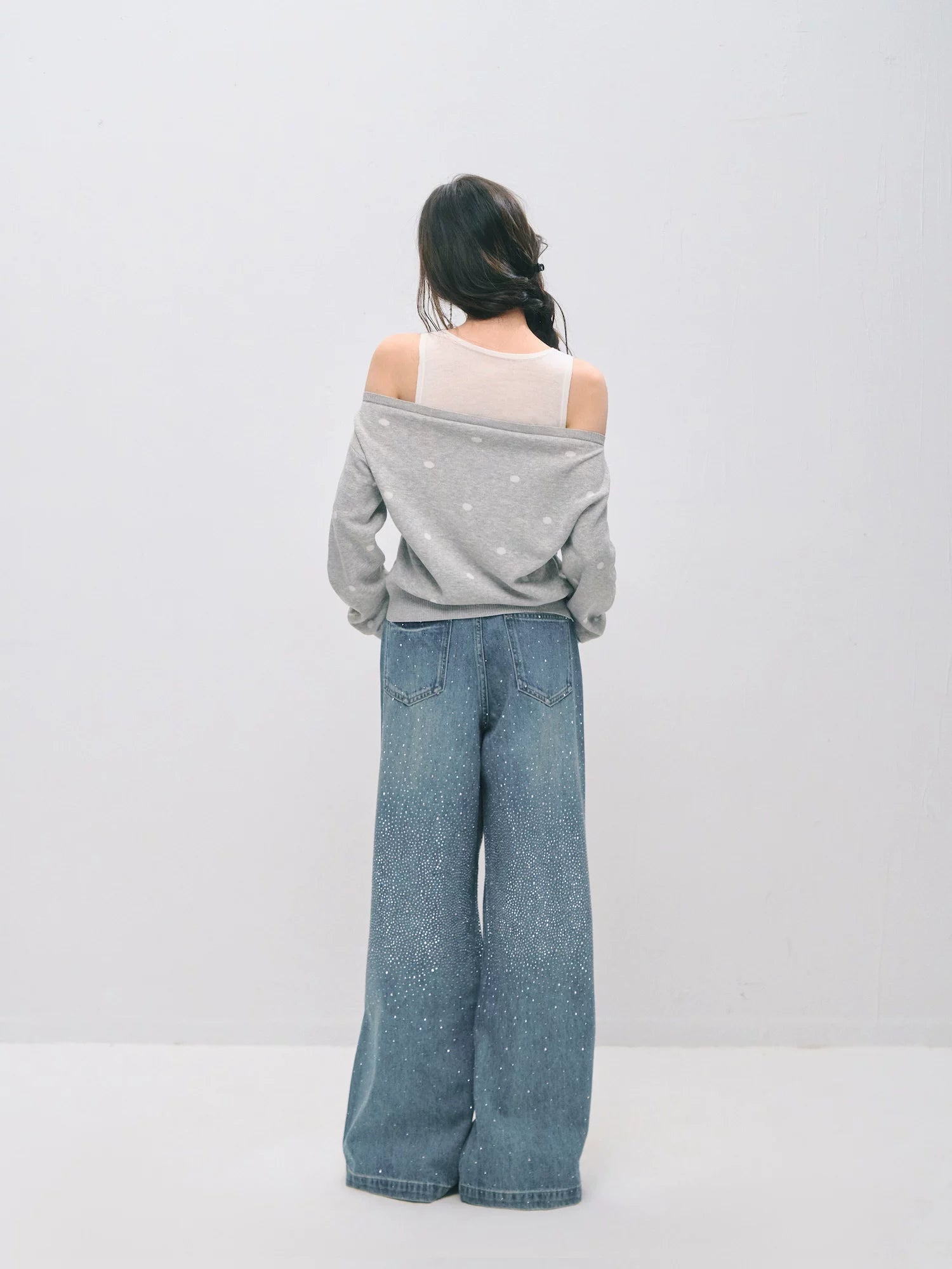 Off Shoulder Knit Sweater