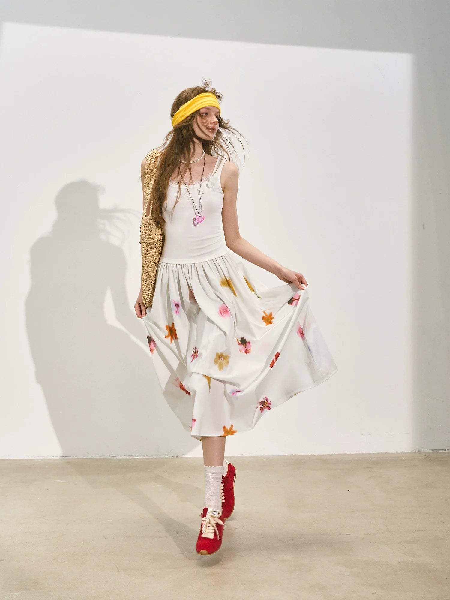 Patchwork Slim-fit Midi Dress