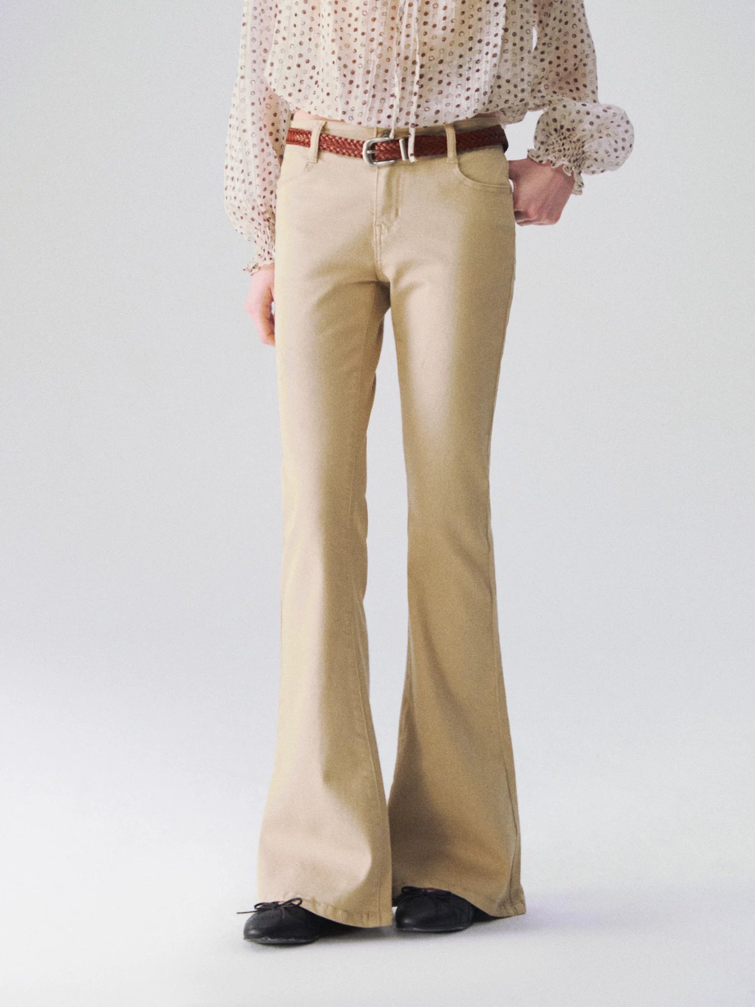 Dyed Flare Denim Pants
