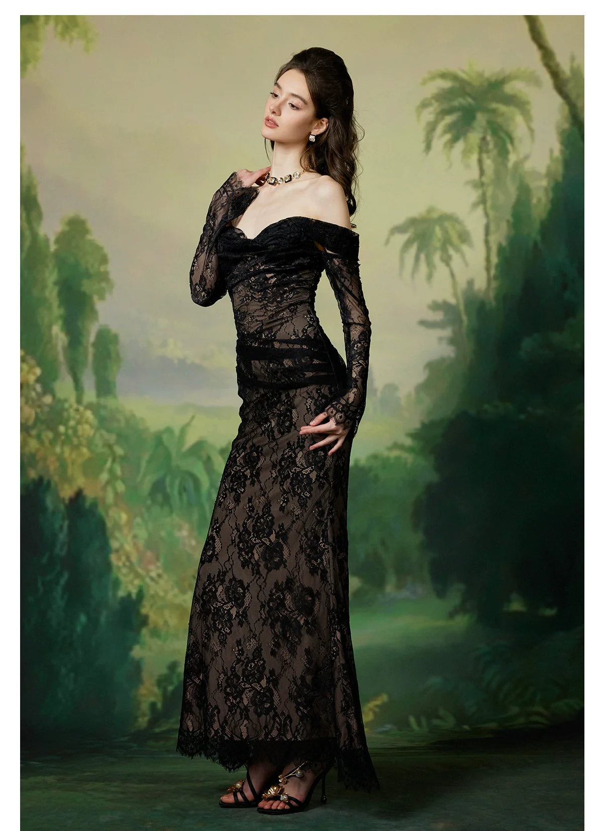 Ariel Luxury Lace Fishtail Dress