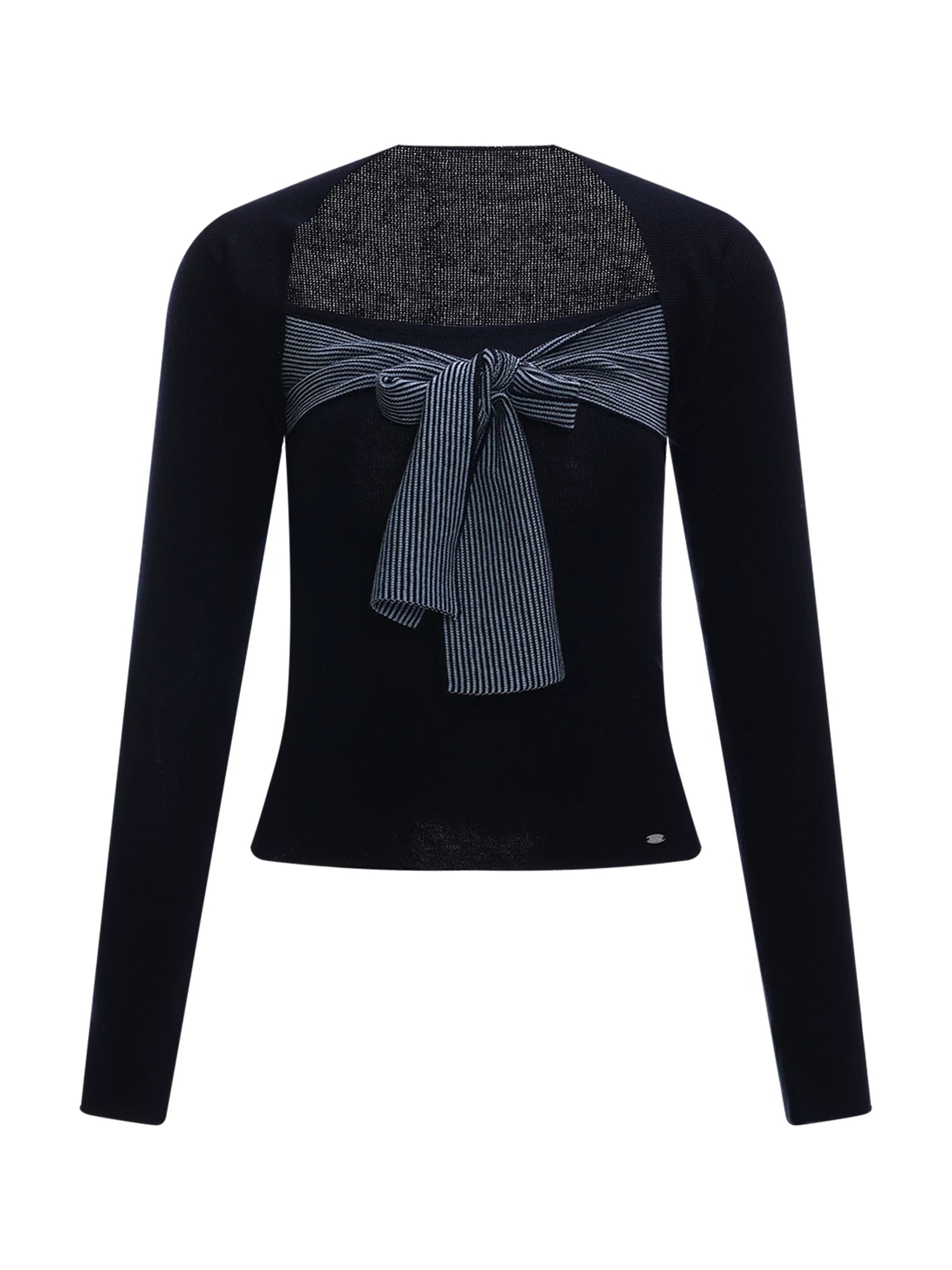 Bow Knit Layered Tee