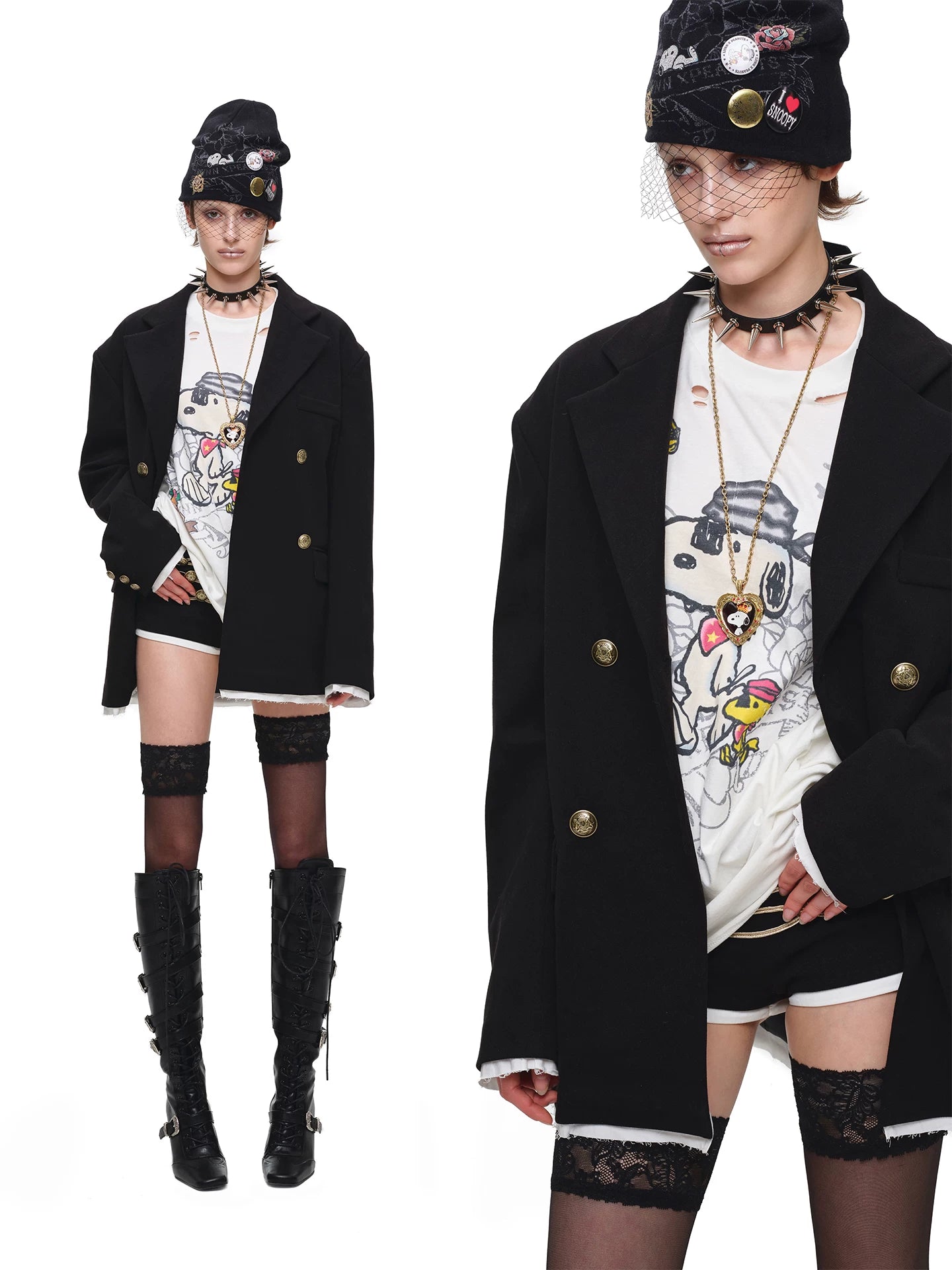 Napoleon Wool Mini Shorts
