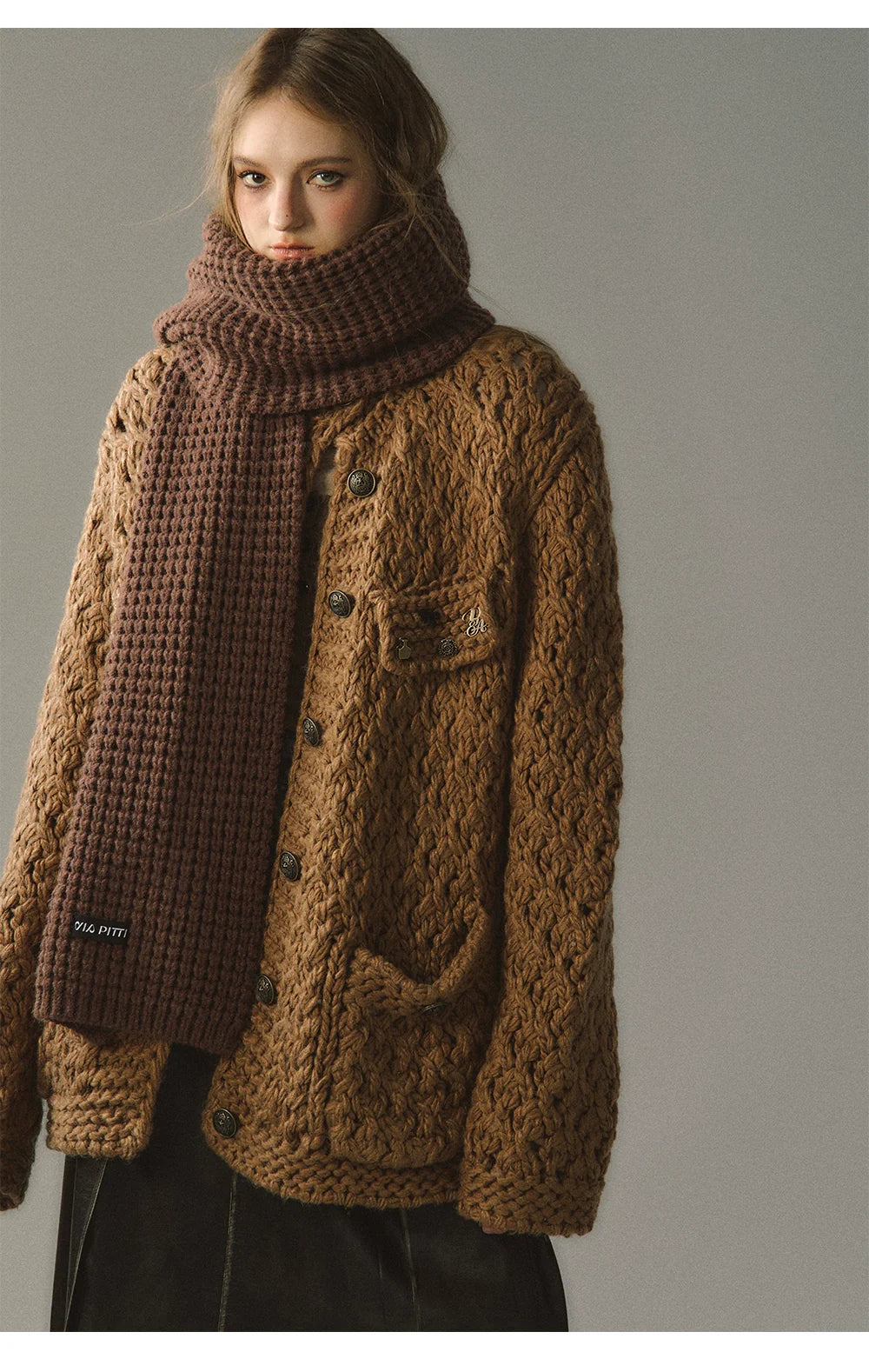 Chunky Yarn Knit Cardigan