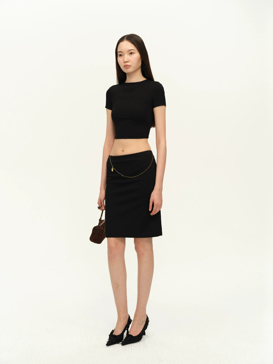 Backless D-Buckle Two-Piece Set