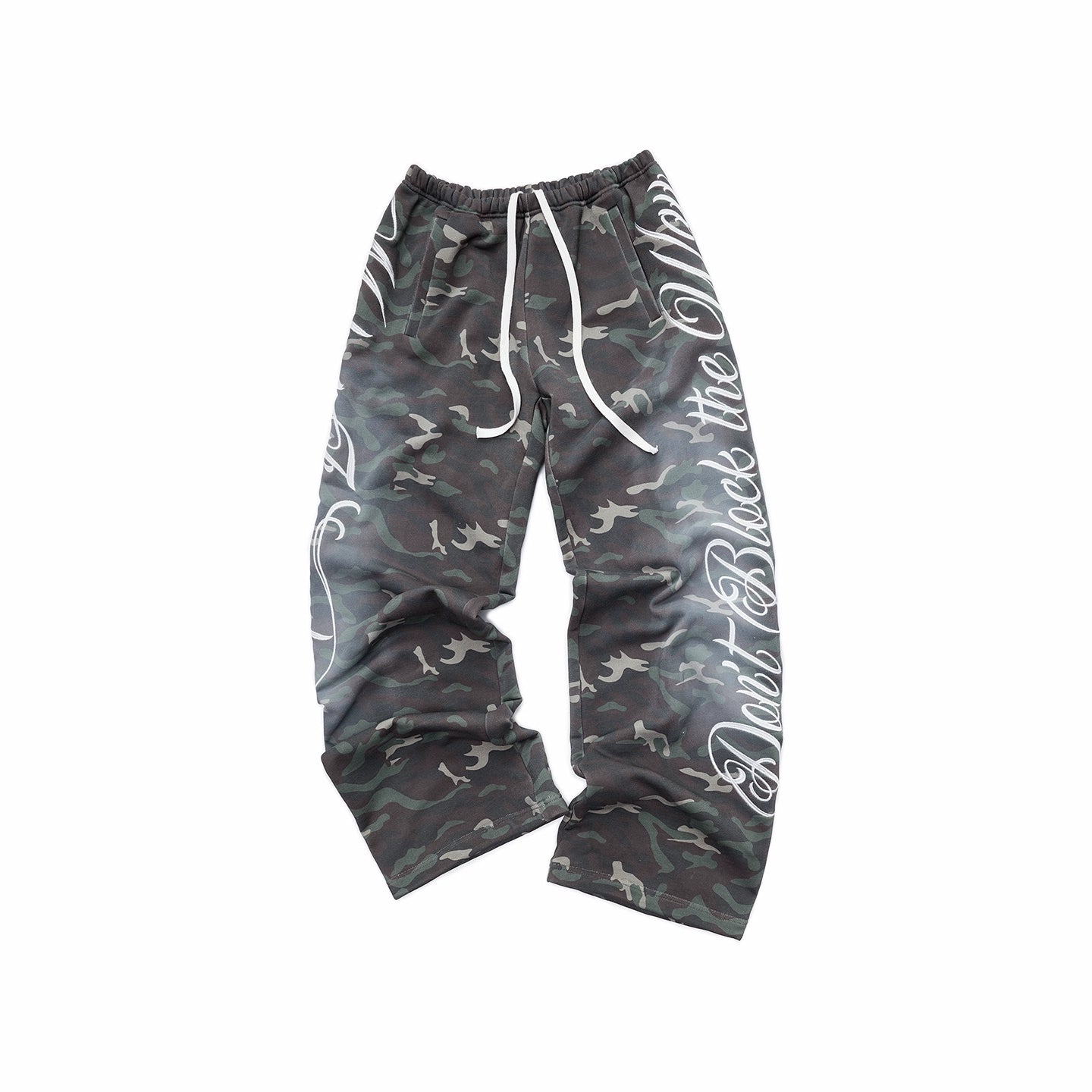 Camo Embroidered Hoodie Sweat Set