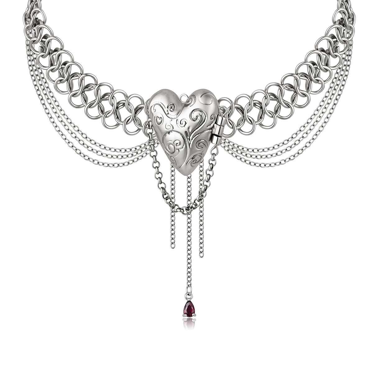 Vintage Heart Pendant Necklace