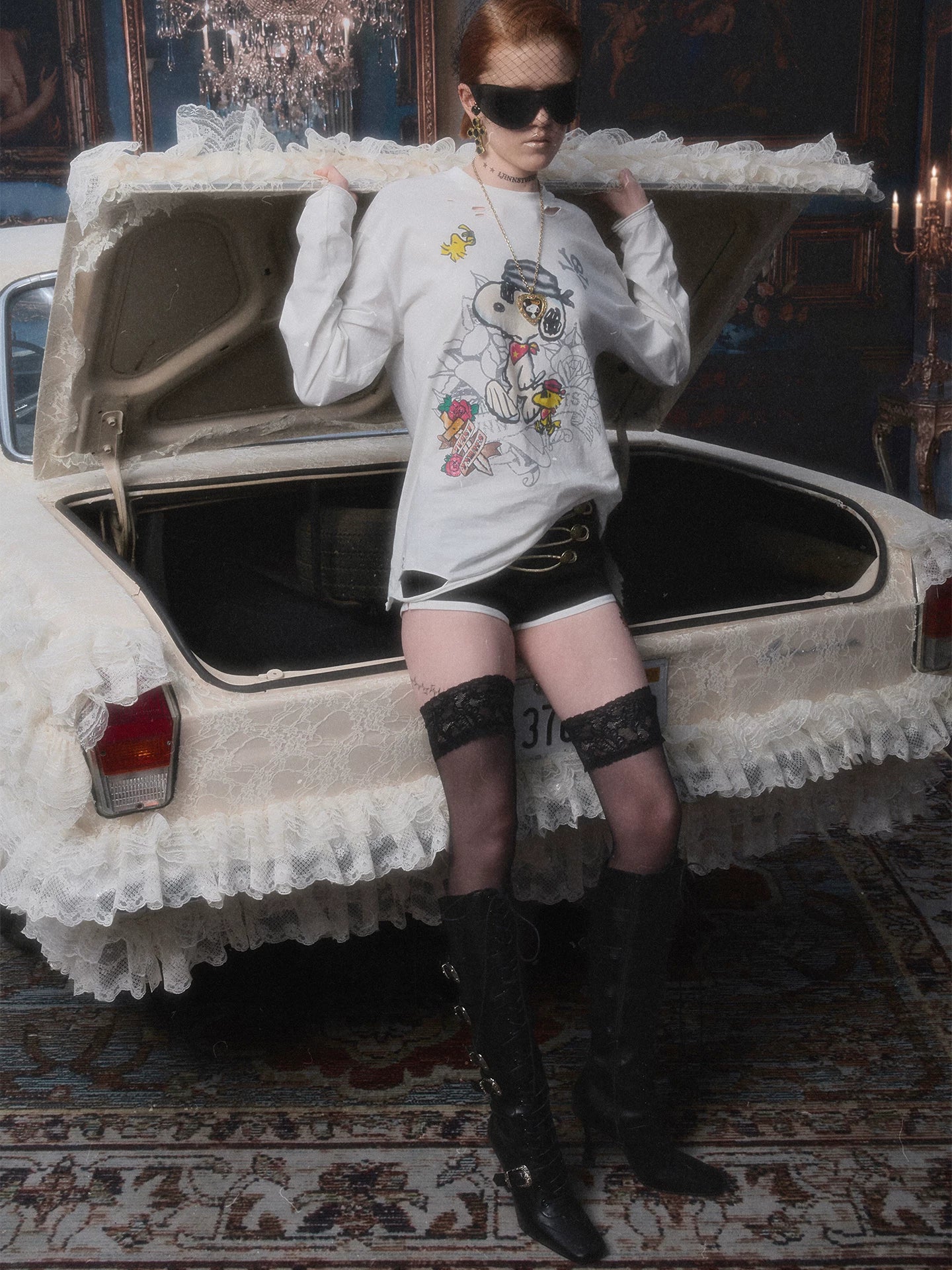 Distressed Snoopy Tee